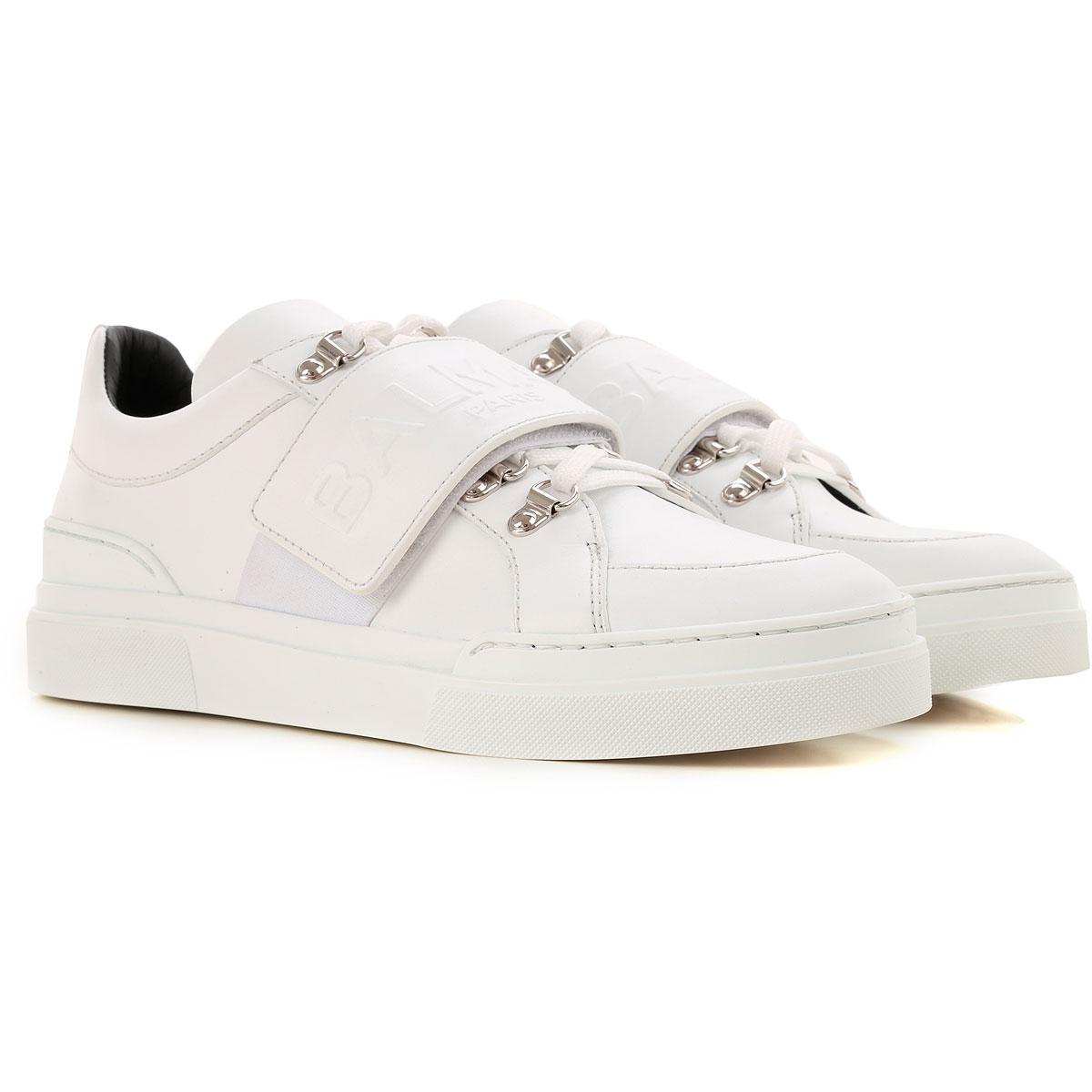 Balmain Leather Shoes For Men in White for Men - Save 78% - Lyst