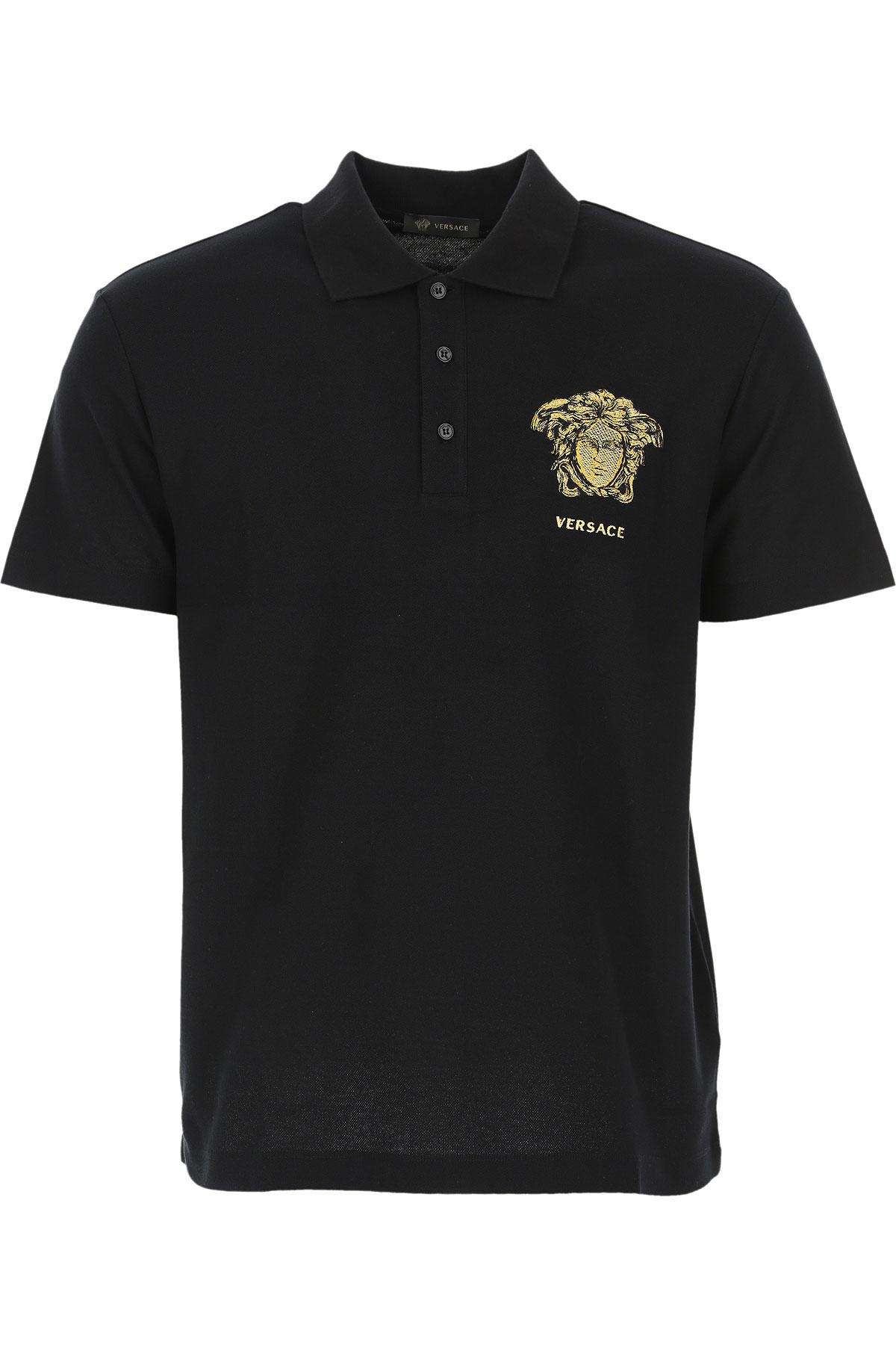 Versace Polo Shirt For Men in Black for Men - Lyst