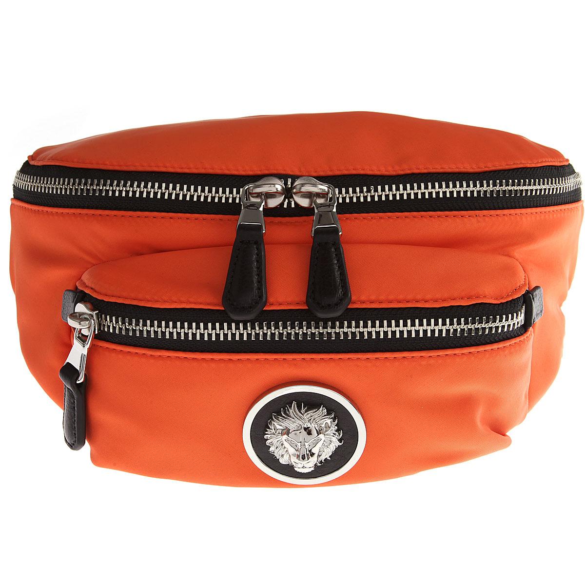 Versace Synthetic Weekender Duffel Bag For Men On Sale In Outlet in Orange for Men - Lyst