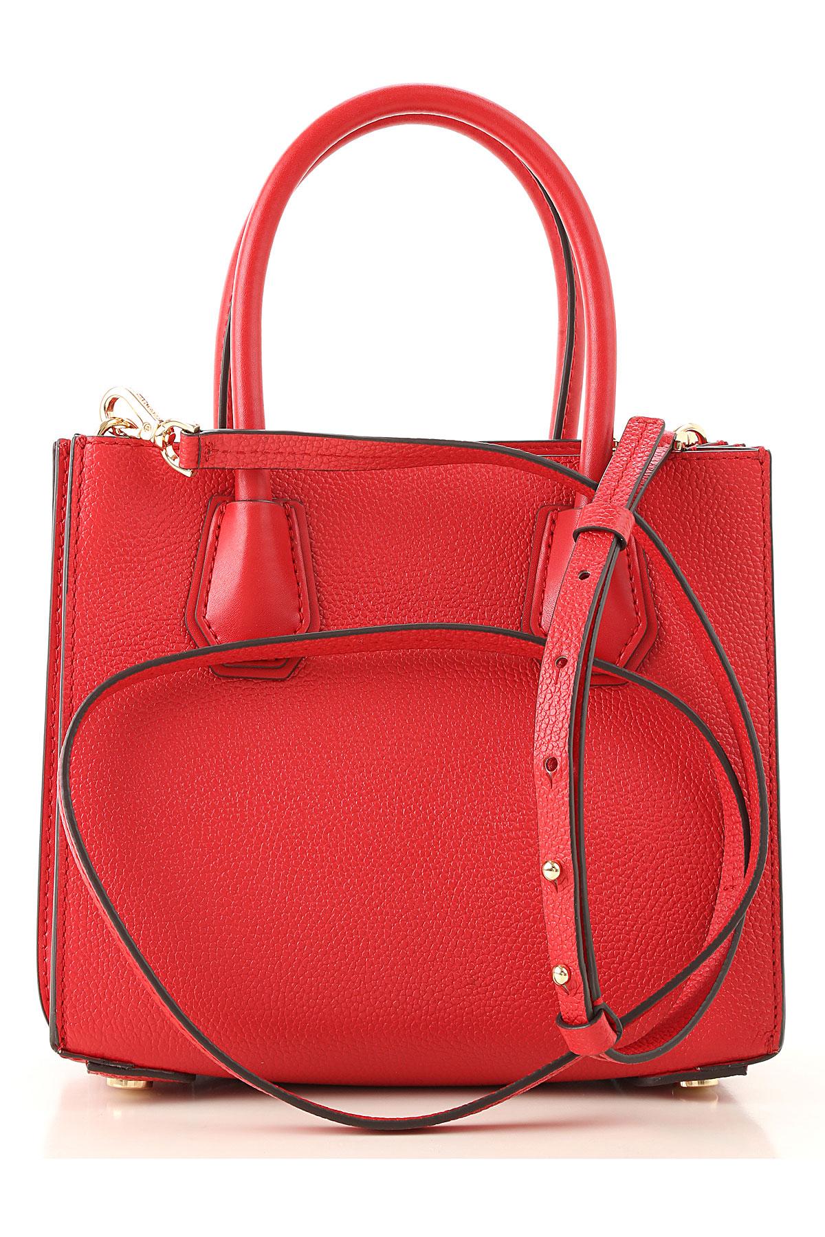 Michael Kors Leather Top Handle Handbag in Bright Red (Red) - Lyst