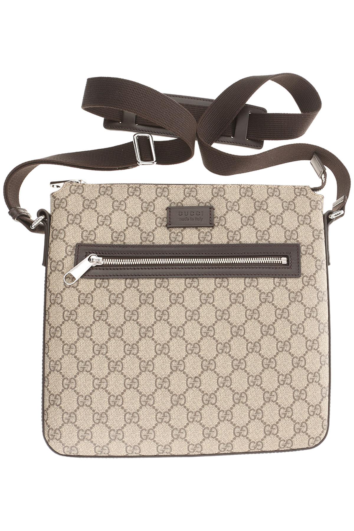 Gucci Leather Messenger Bag For Men On Sale in Beige (Natural) for Men - Lyst