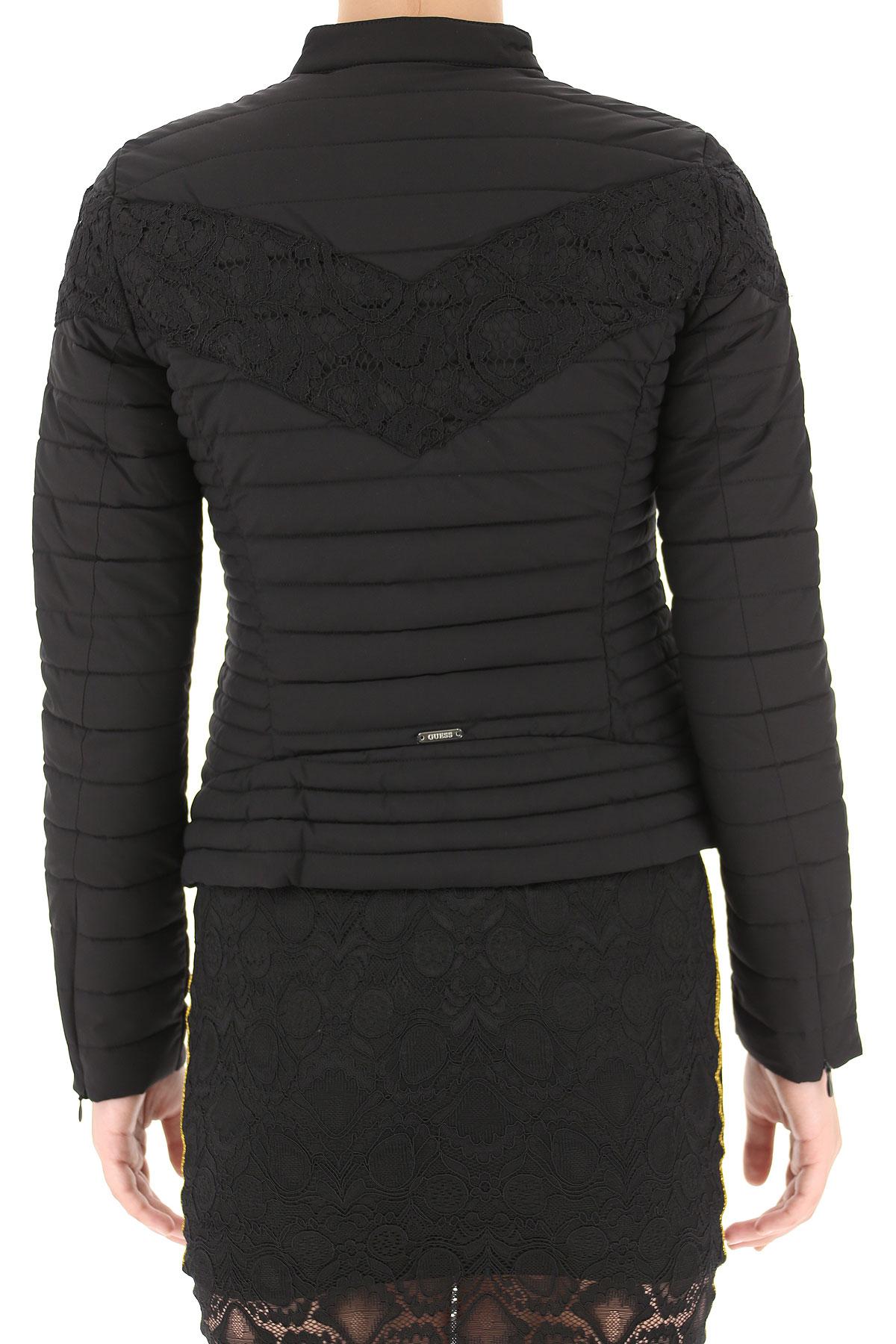 Guess Synthetic Jacket For Women On Sale in Black Lyst