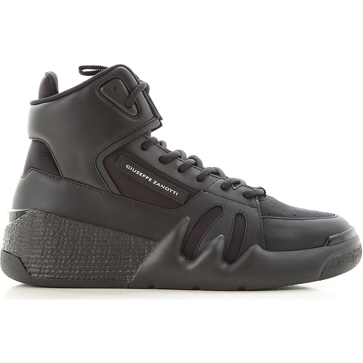 Giuseppe Zanotti Leather Sneakers For Men in Black for Men - Lyst