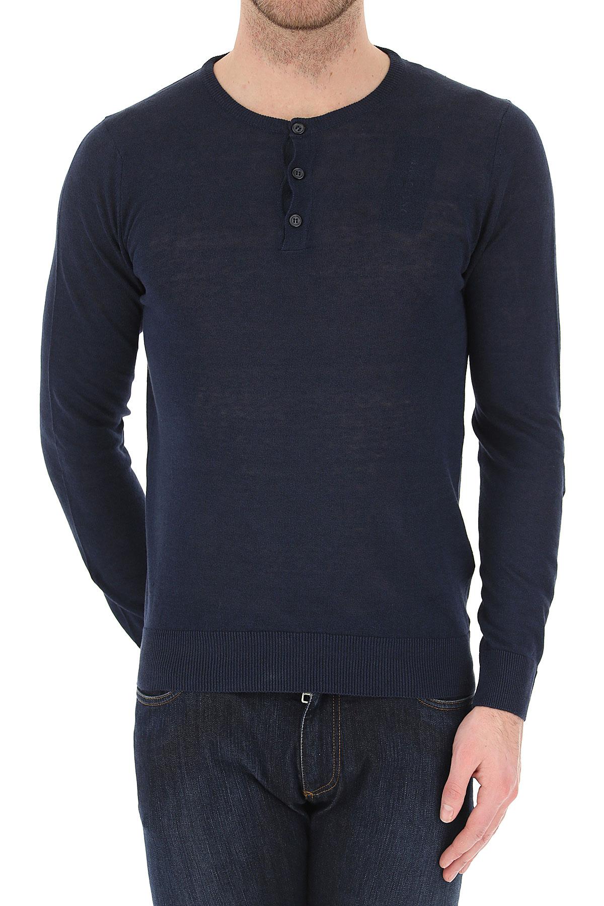 Guess Linen Sweater For Men Jumper On Sale in Dark Midnight Blue (Blue