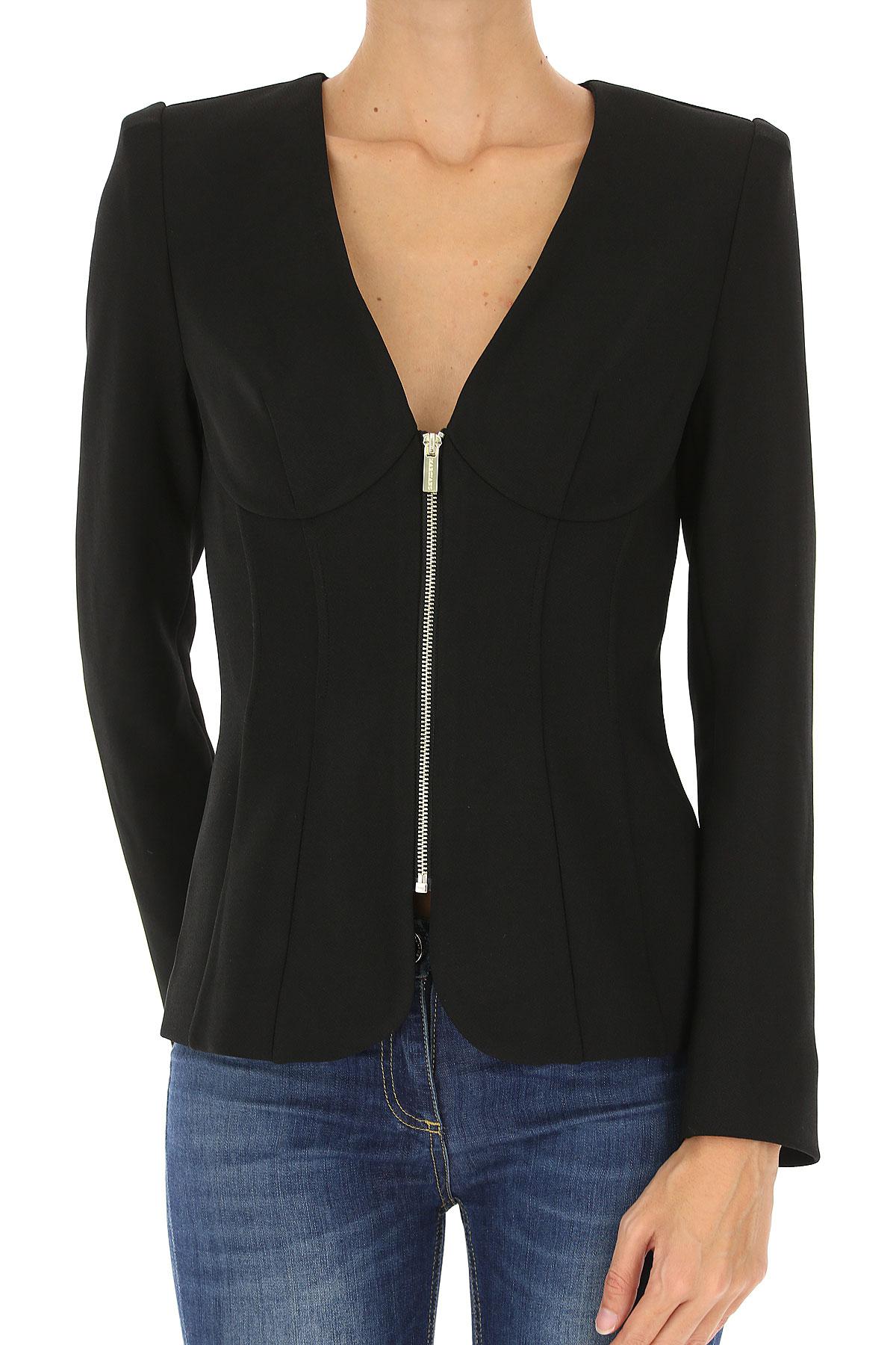 Veste Coloris Xg6sn Guess Lyst Noir Femme En xW0nf1g
