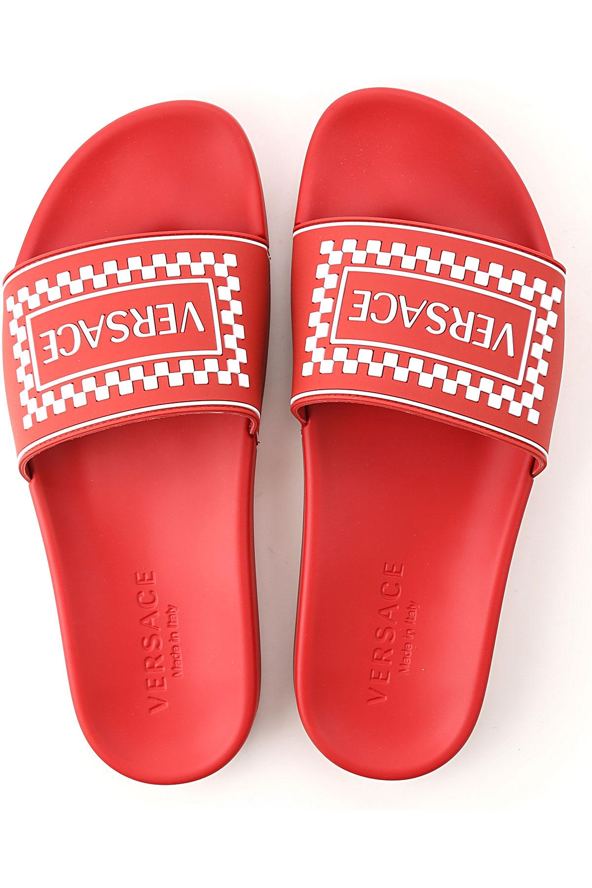 Versace Rubber Ciabatta Pool Slides in 