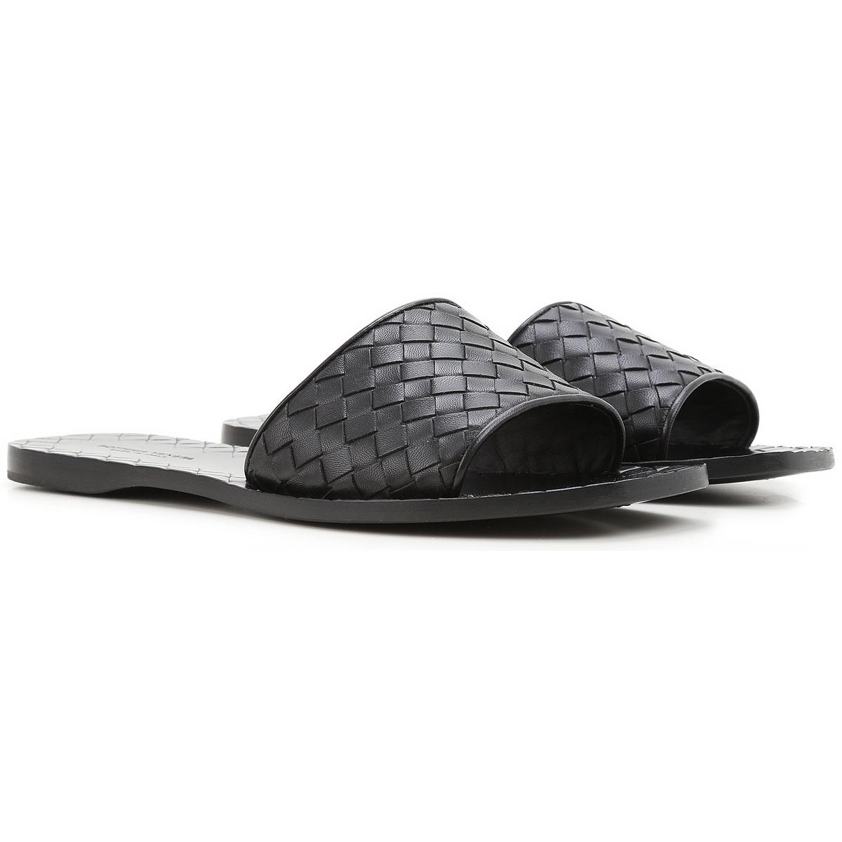 black bottega sandals