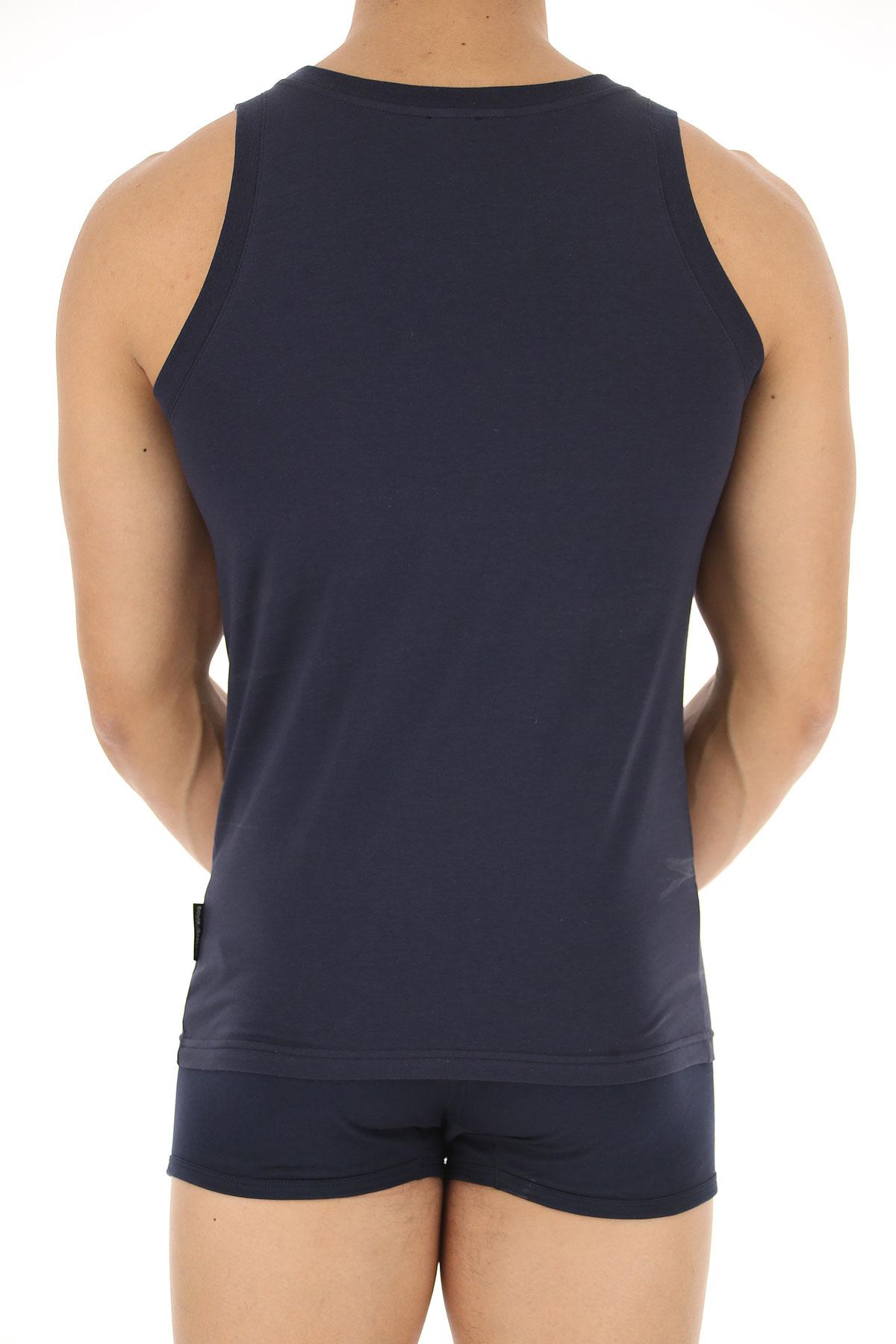 Dolce & Gabbana Cotton Tank Top For Men in Blue Navy (Blue) for Men - Lyst
