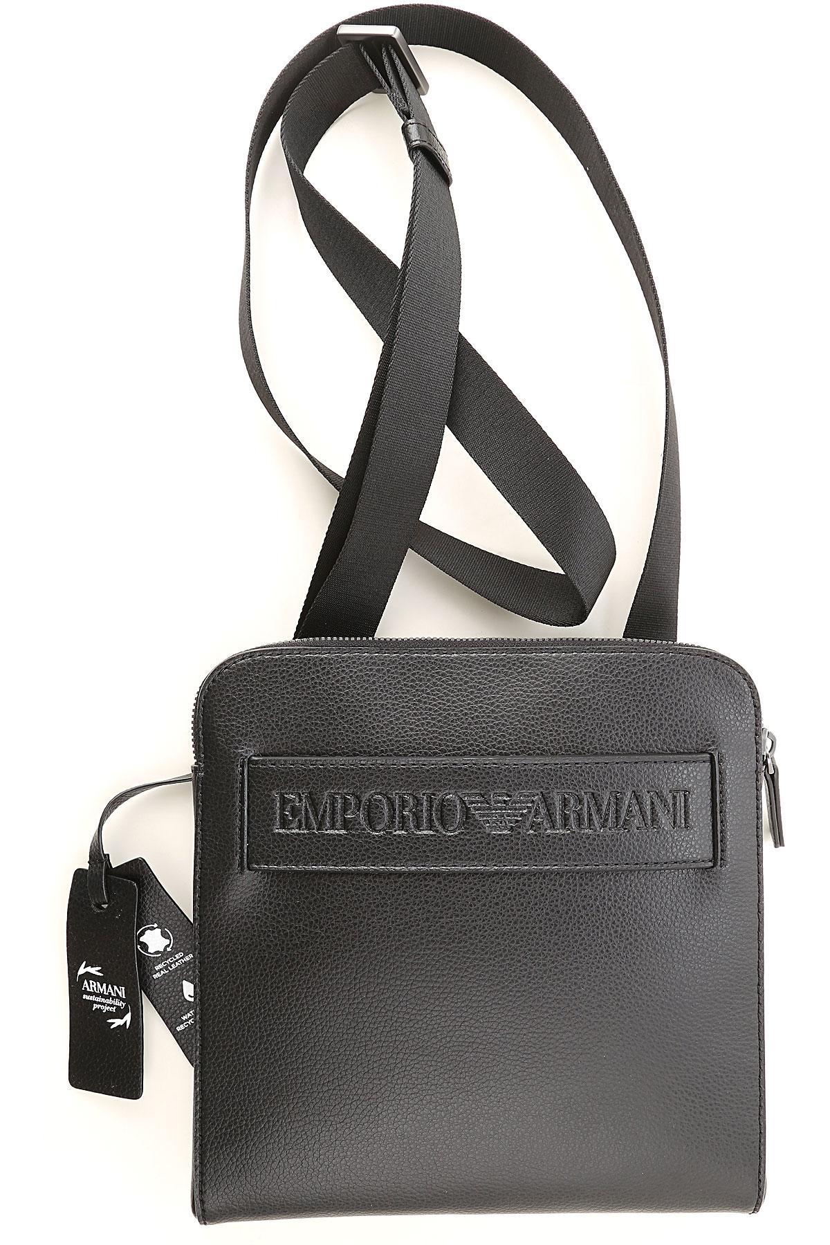 Emporio Armani Shoulder Bags in Black for Men Lyst