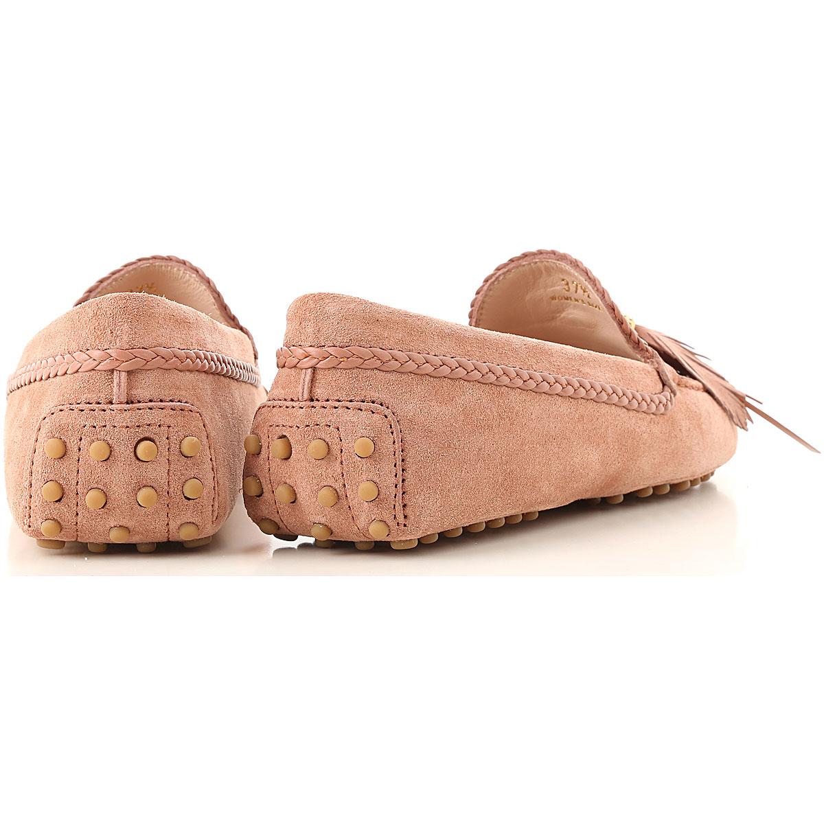 Tod&#39;s Leather Loafers For Women On Sale in Dusty Pink (Pink) - Lyst