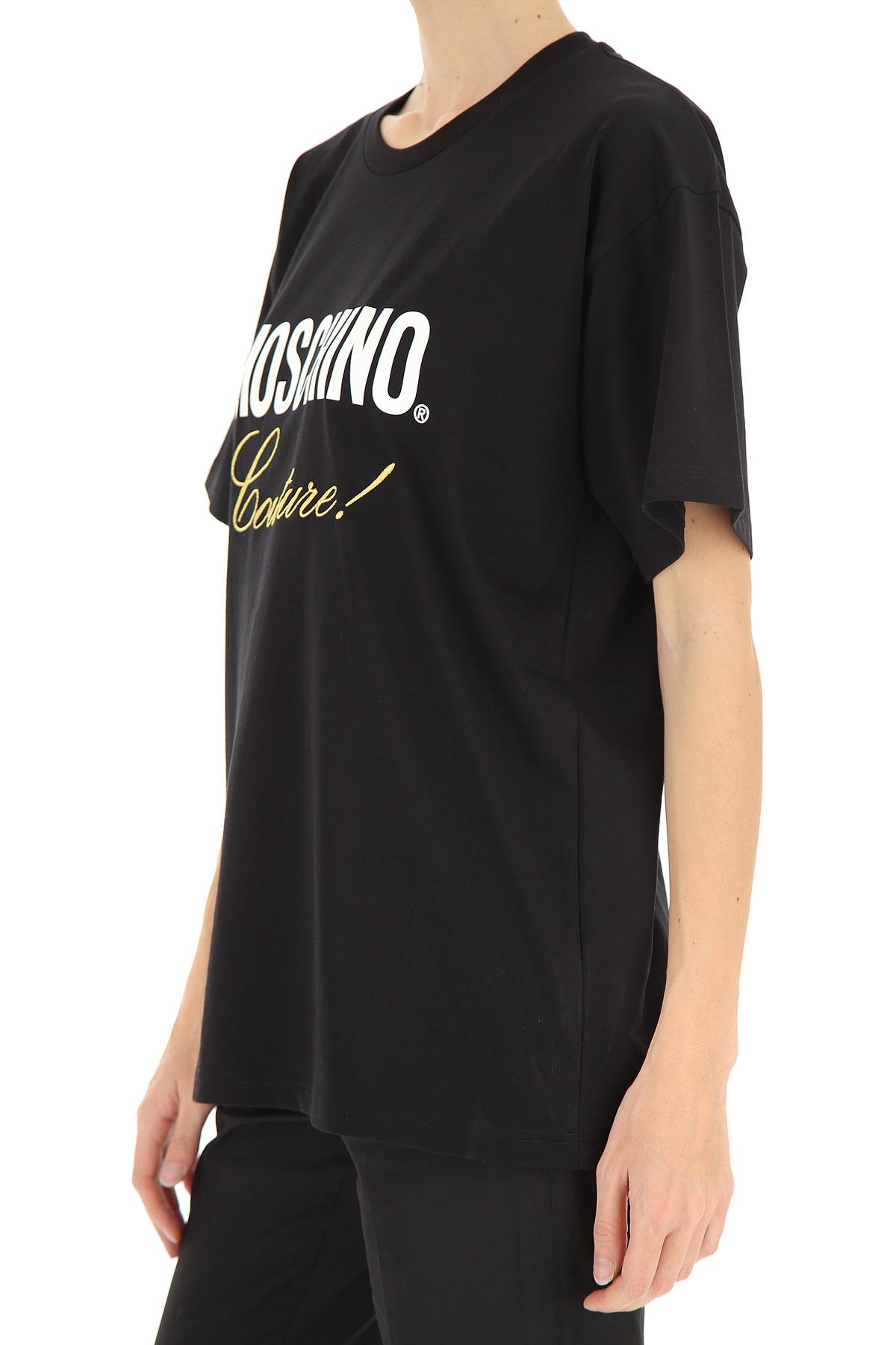 Moschino Cotton Tshirt For Women On Sale in Black Lyst