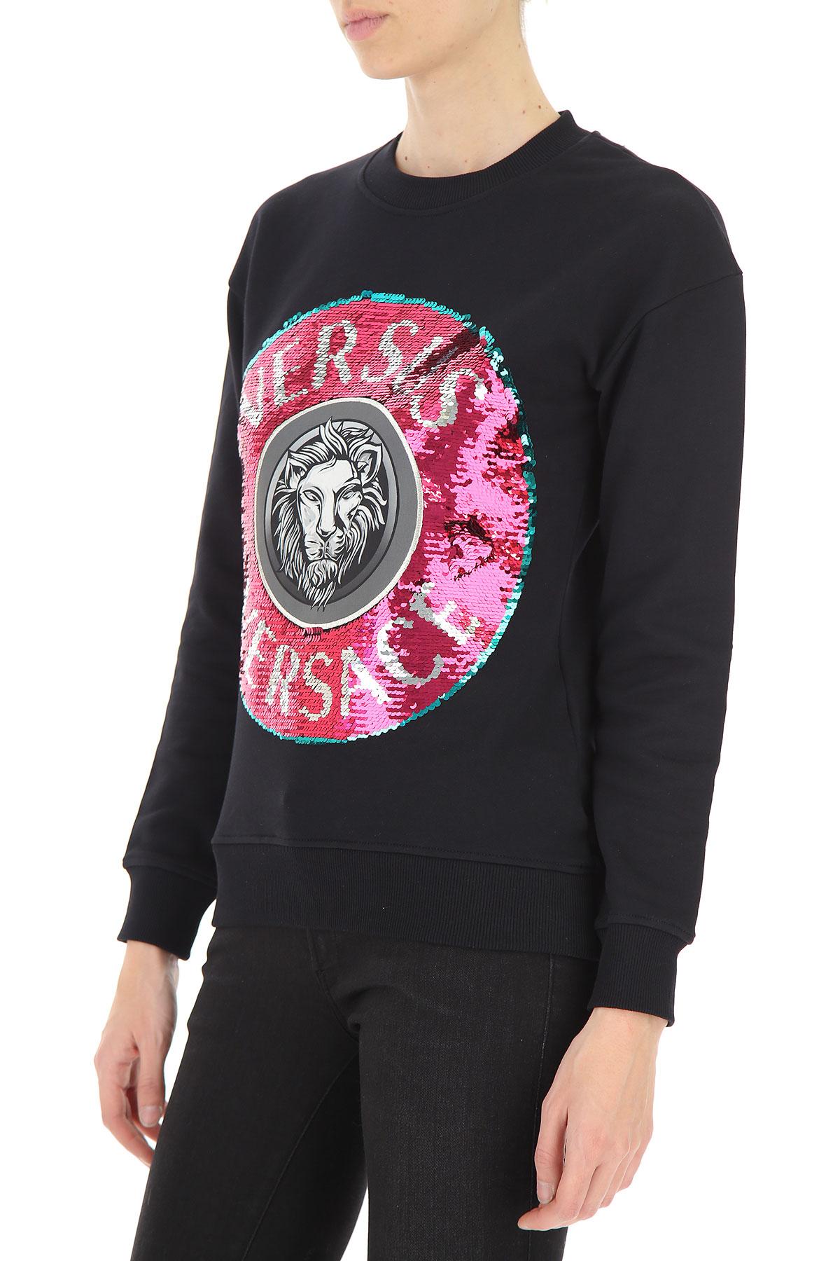Versace Sweatshirt For Women On Sale in Black Lyst
