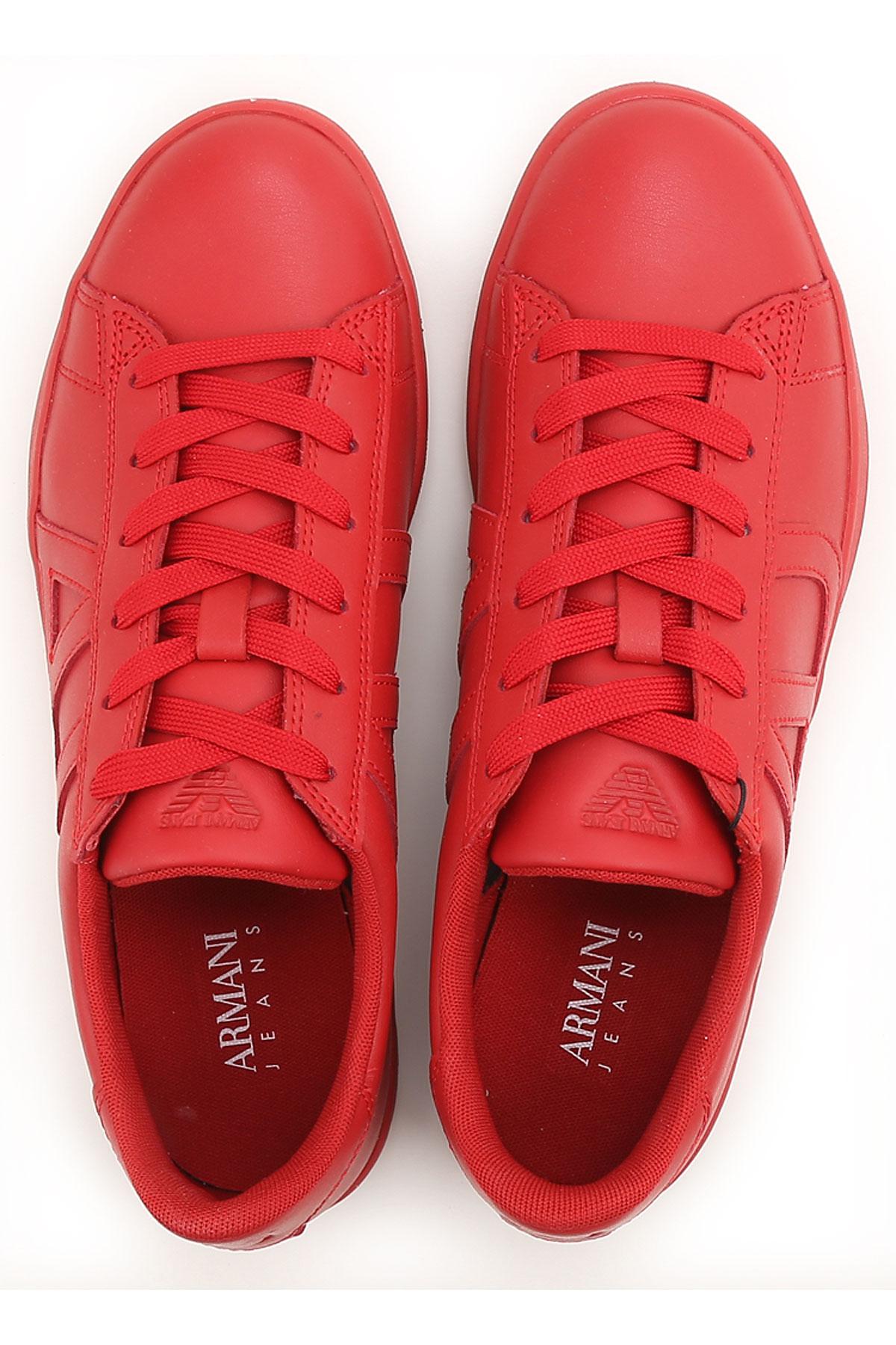 armani shoes red