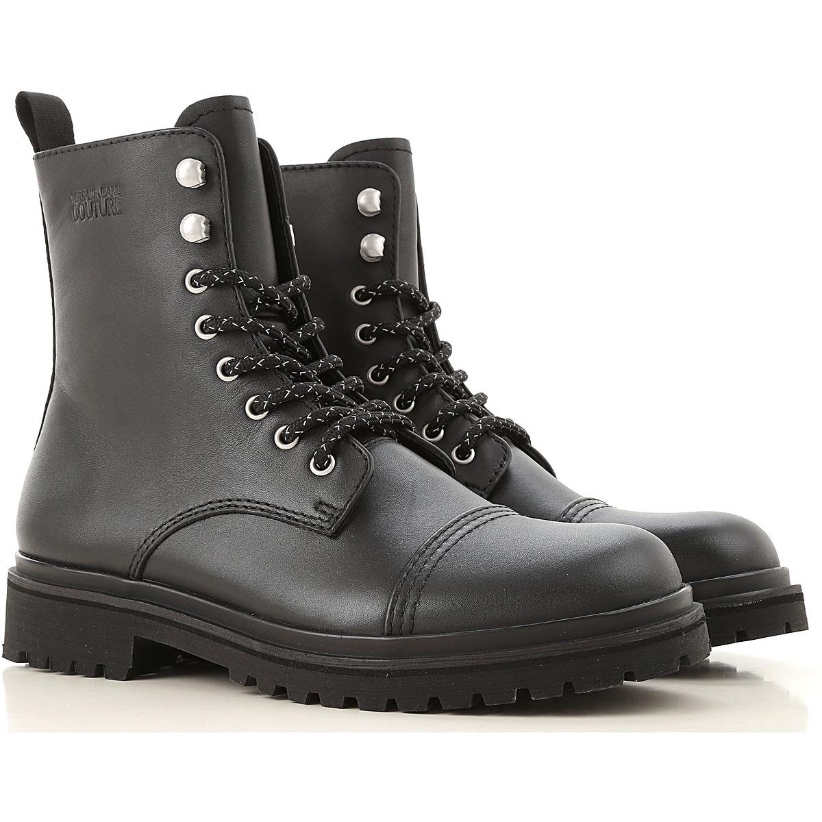 Versace Jeans Couture Denim Boots For Men in Black for Men Lyst