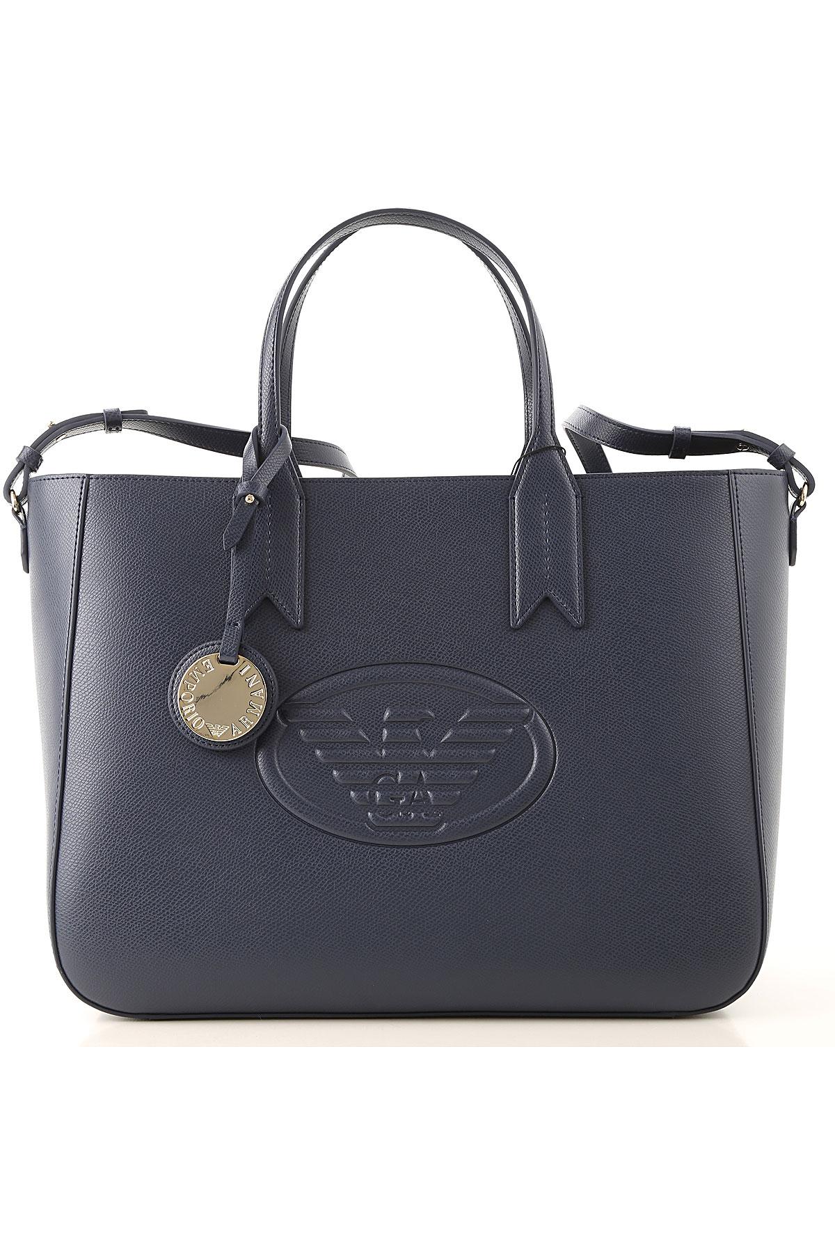 Emporio Armani Tote Bag On Sale in Midnight Blue (Blue) Lyst