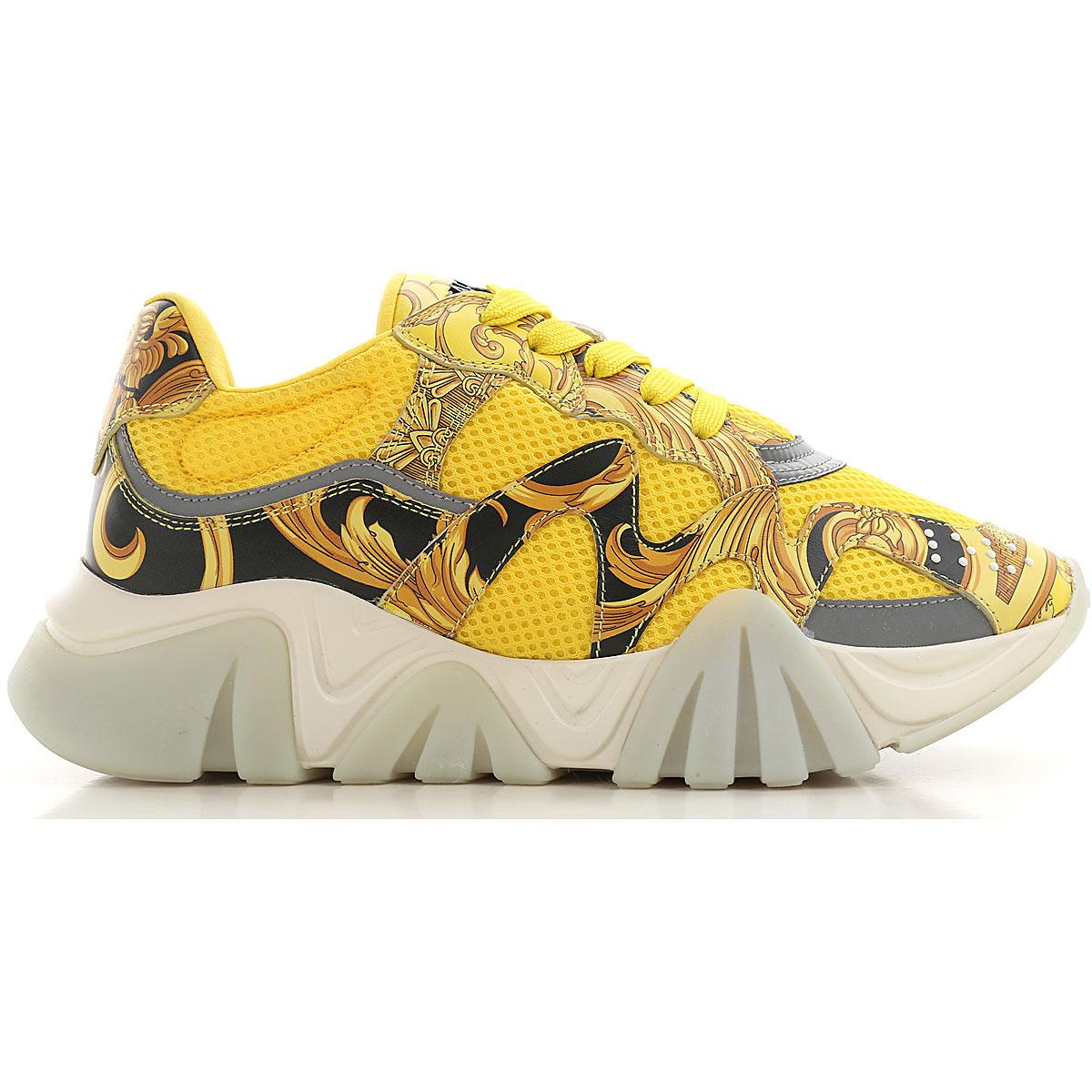 yellow versace sneakers
