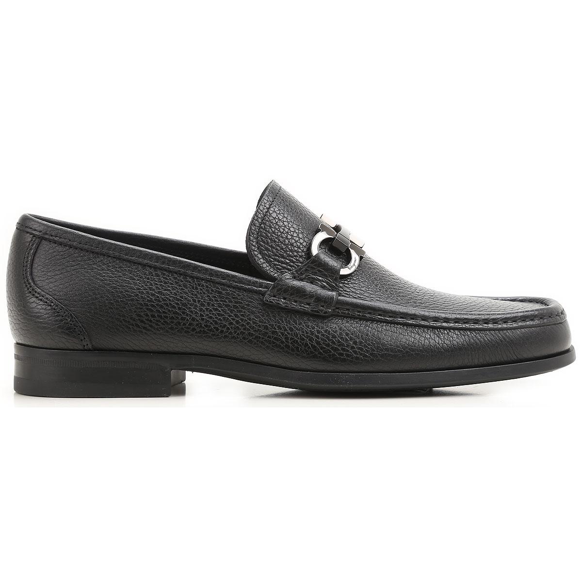 Ferragamo Leather Loafers For Men On Sale in Black for Men - Lyst