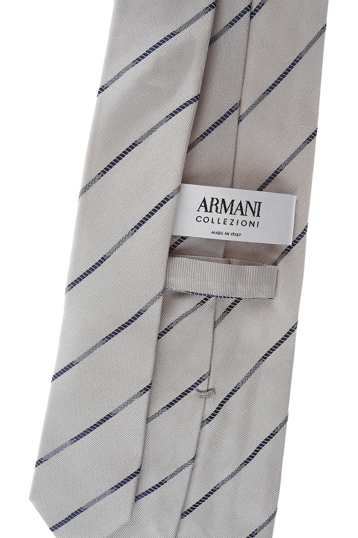 Giorgio Armani Silk Ties On Sale in Pearl Grey (Gray) for Men - Lyst