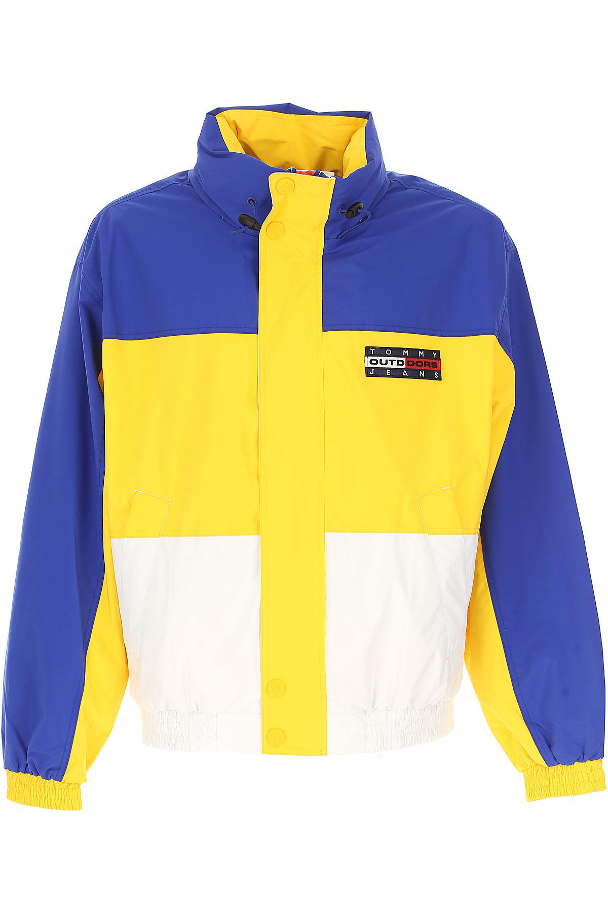 tommy hilfiger yellow and blue windbreaker