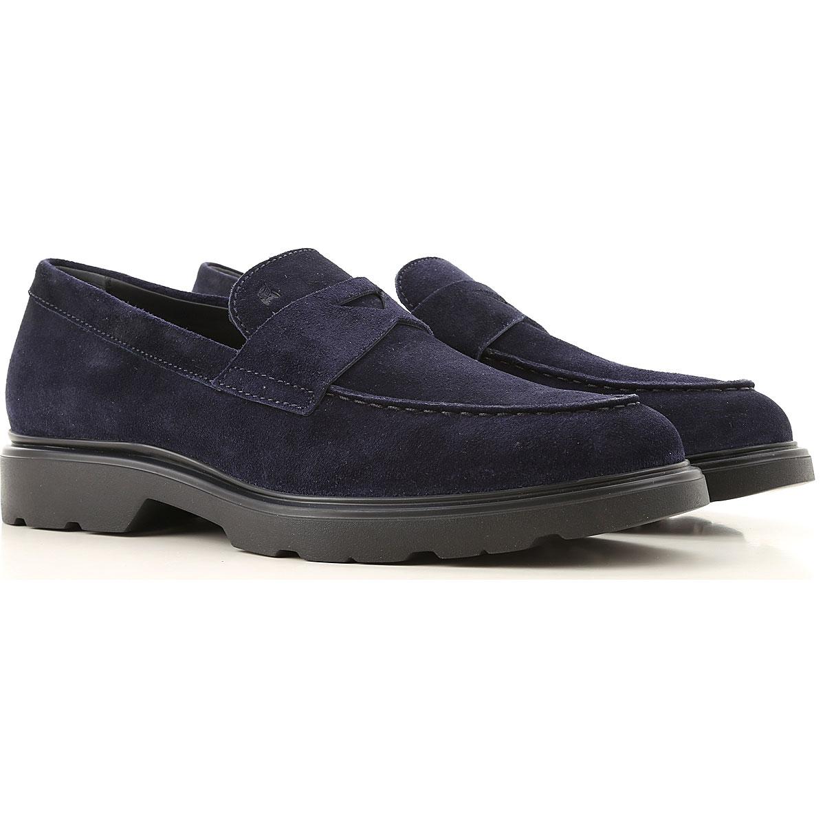 Hogan Suede Loafers For Men in Midnight Blue (Blue) for Men - Lyst