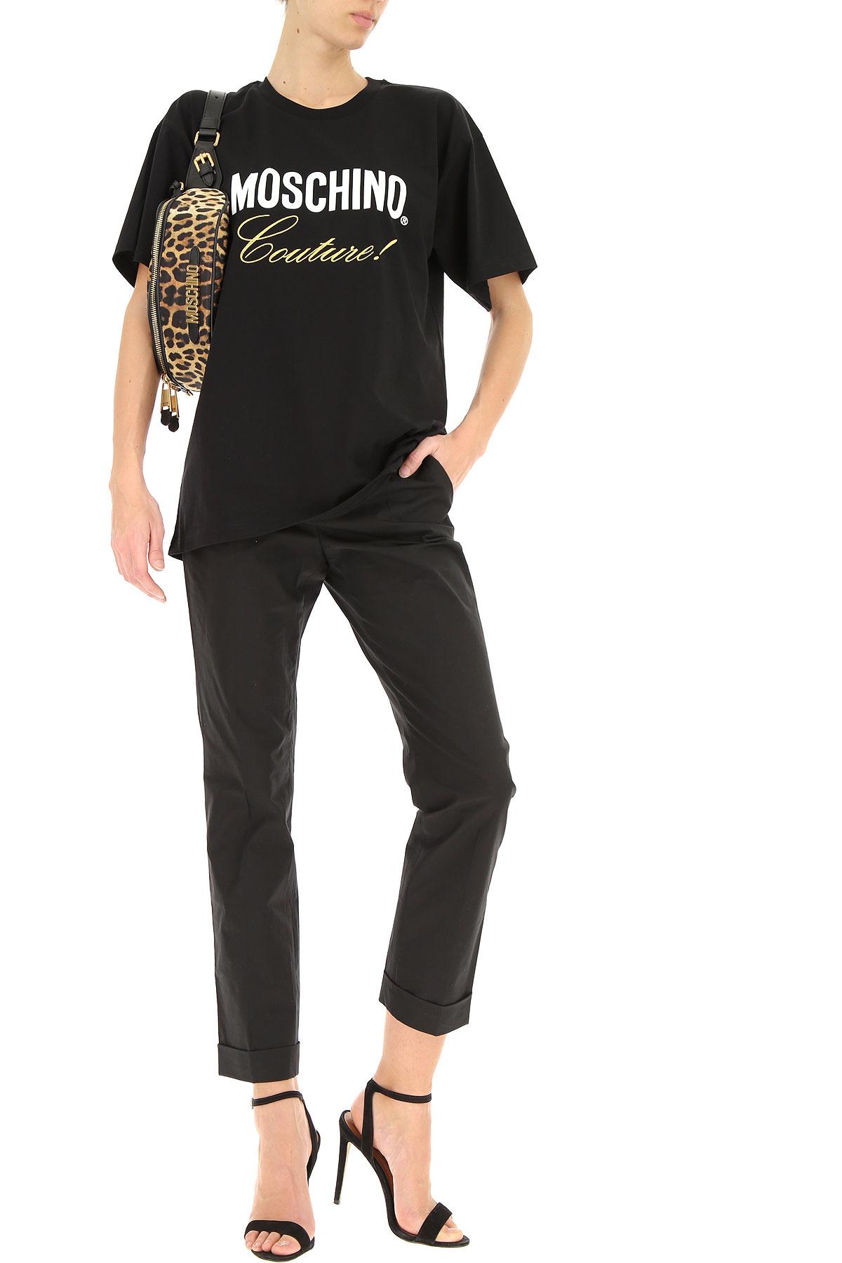 Moschino Cotton Tshirt For Women On Sale in Black Lyst