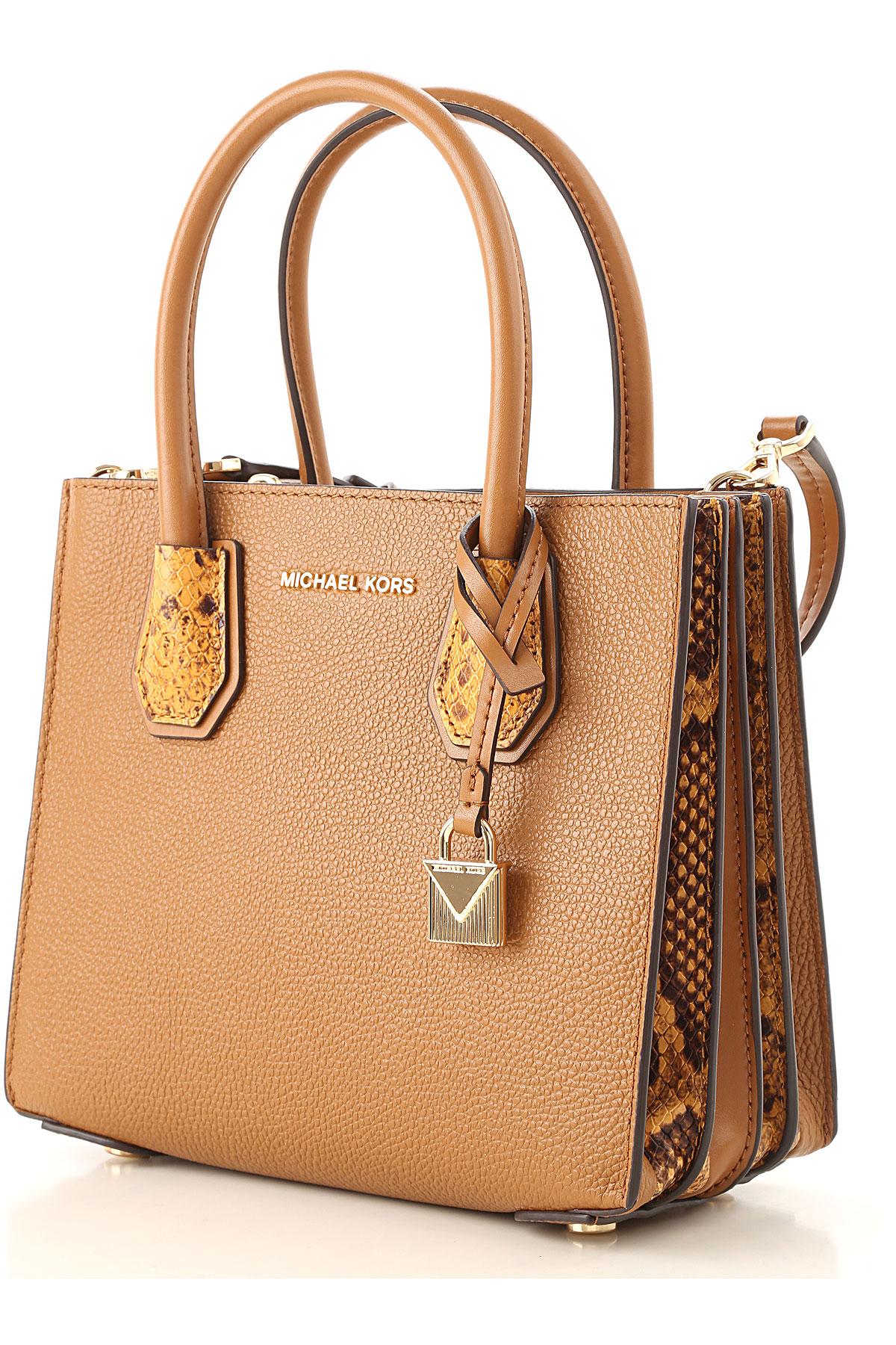 Michael Kors Leather Top Handle Handbag On Sale In Outlet in Brown - Lyst