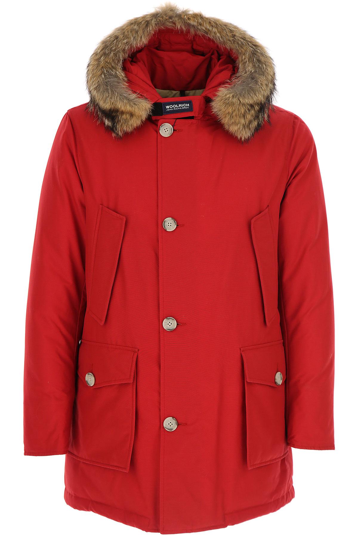 Woolrich Down Jacket For Men in Bright Red (Red) for Men - Lyst