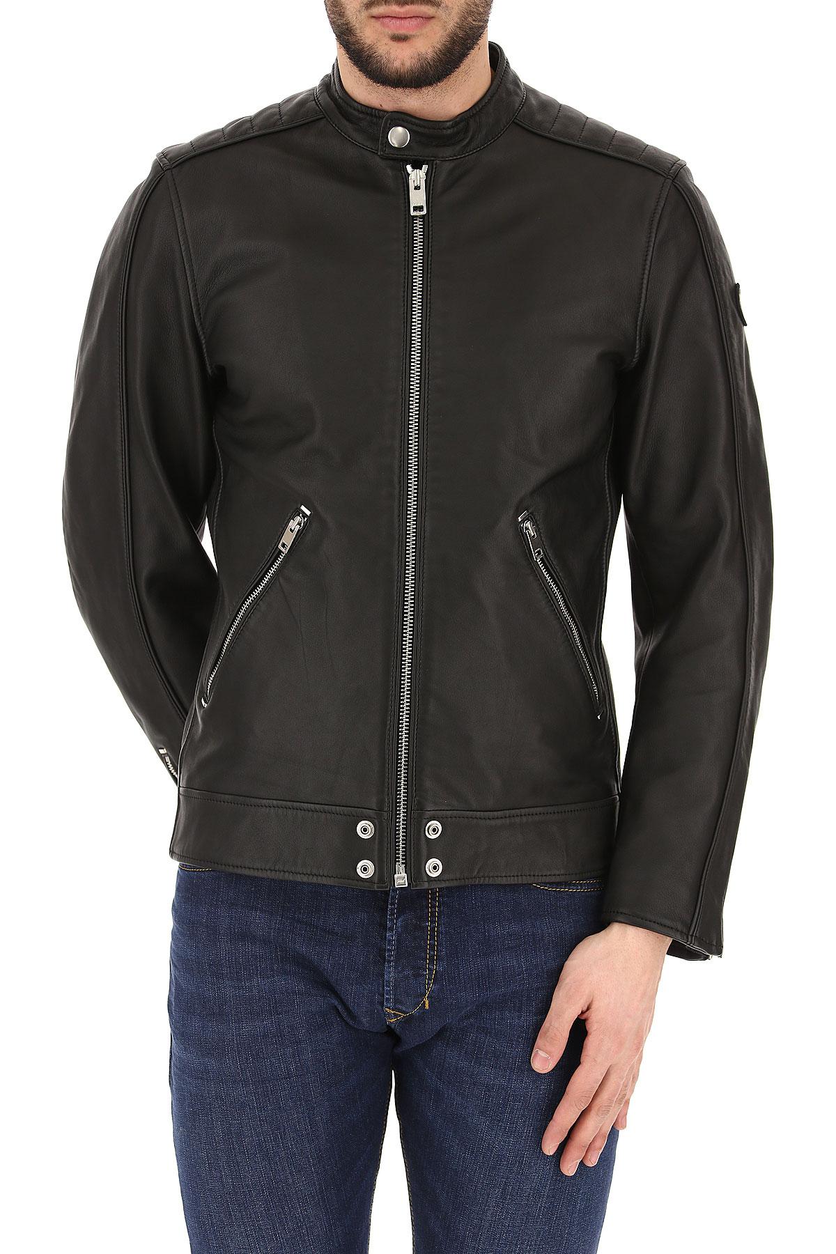 DIESEL Leather Jacket For Men On Sale in Black for Men - Save 13% - Lyst