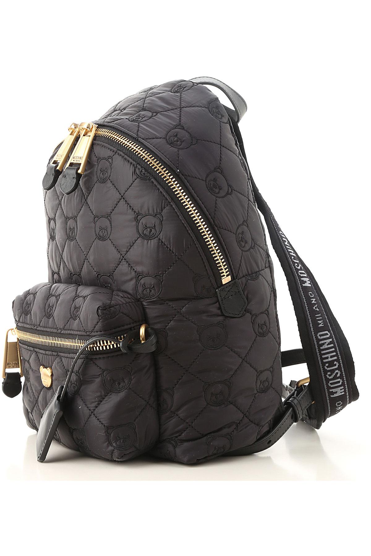 Moschino Synthetic Backpack For Women On Sale in Black - Lyst