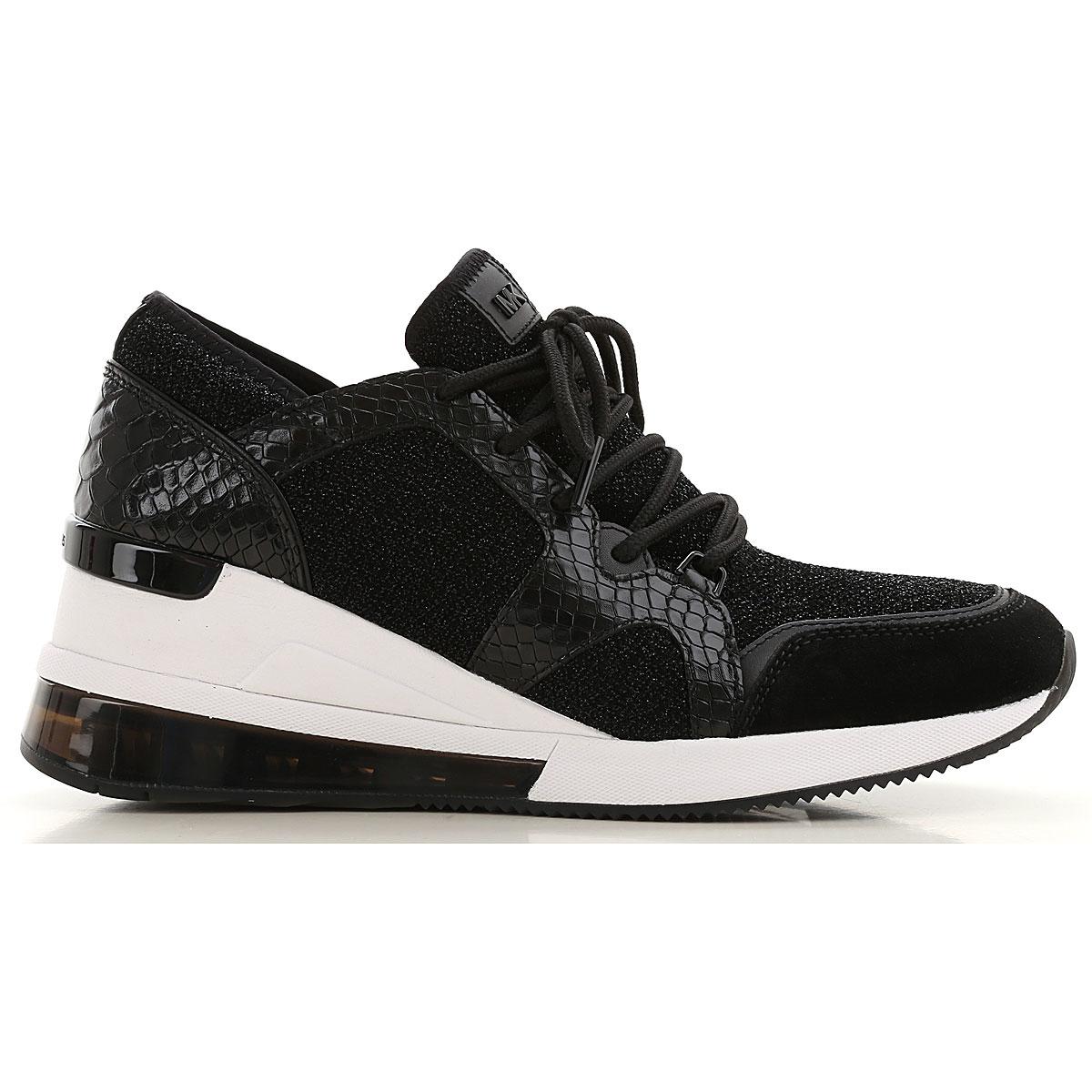 michael kors black platform sneakers