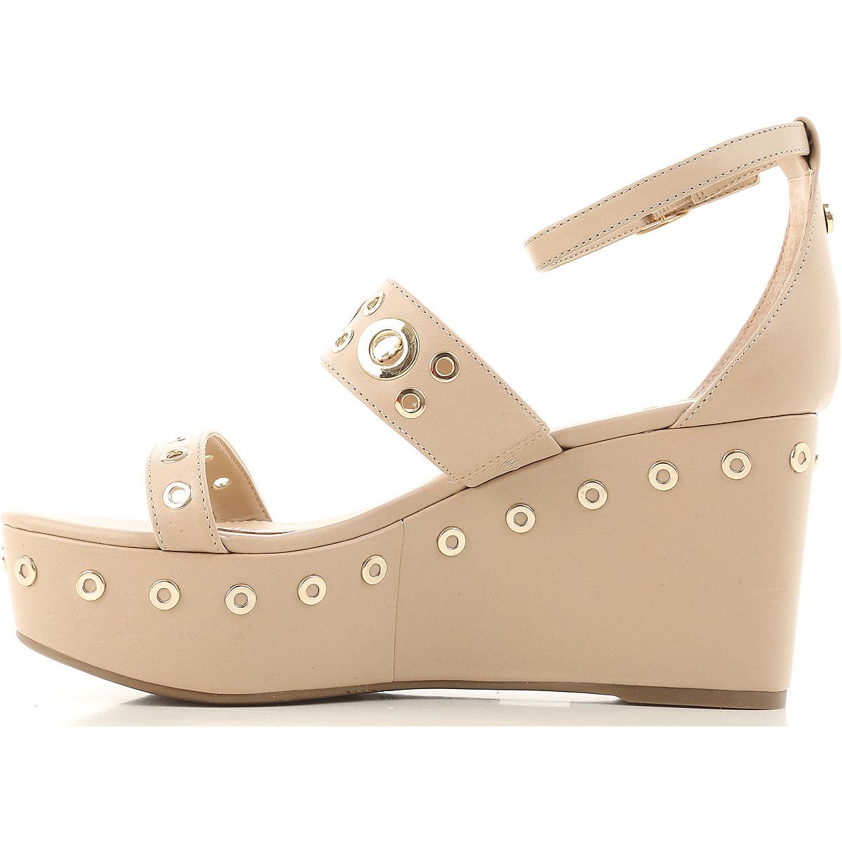 guess tan sandals