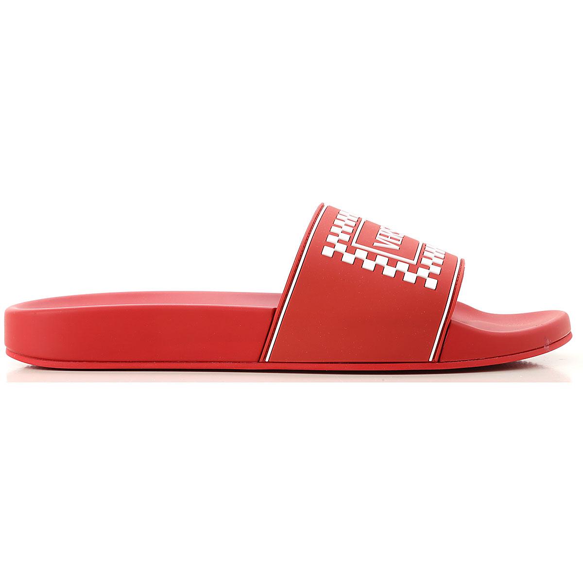 Versace Rubber Ciabatta Pool Slides in Red White (Red) for Men - Lyst