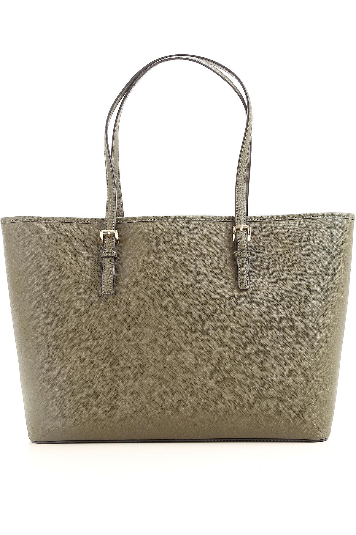 Michael Kors Leather Tote Bag On Sale In Outlet in Olive (Green) - Lyst