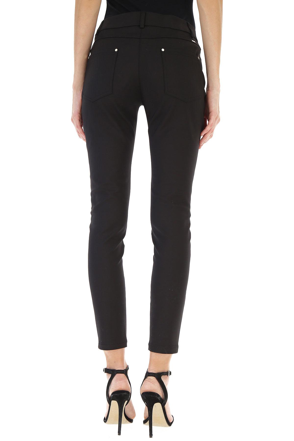 Guess Cotton Pants For Women On Sale in Black - Lyst