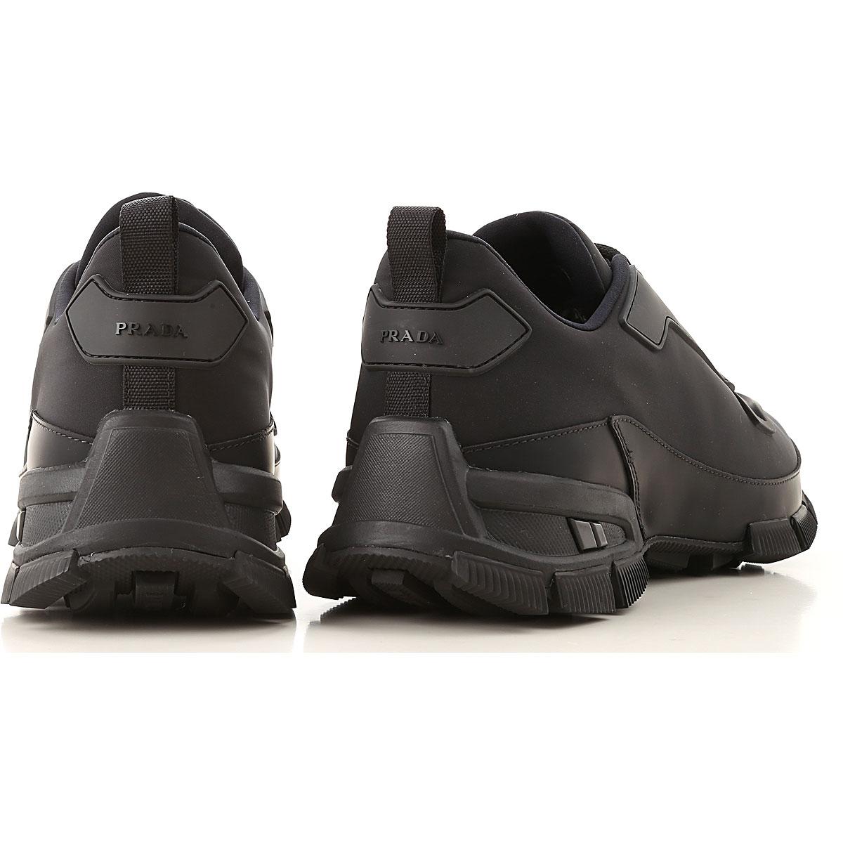 mens black prada sneakers