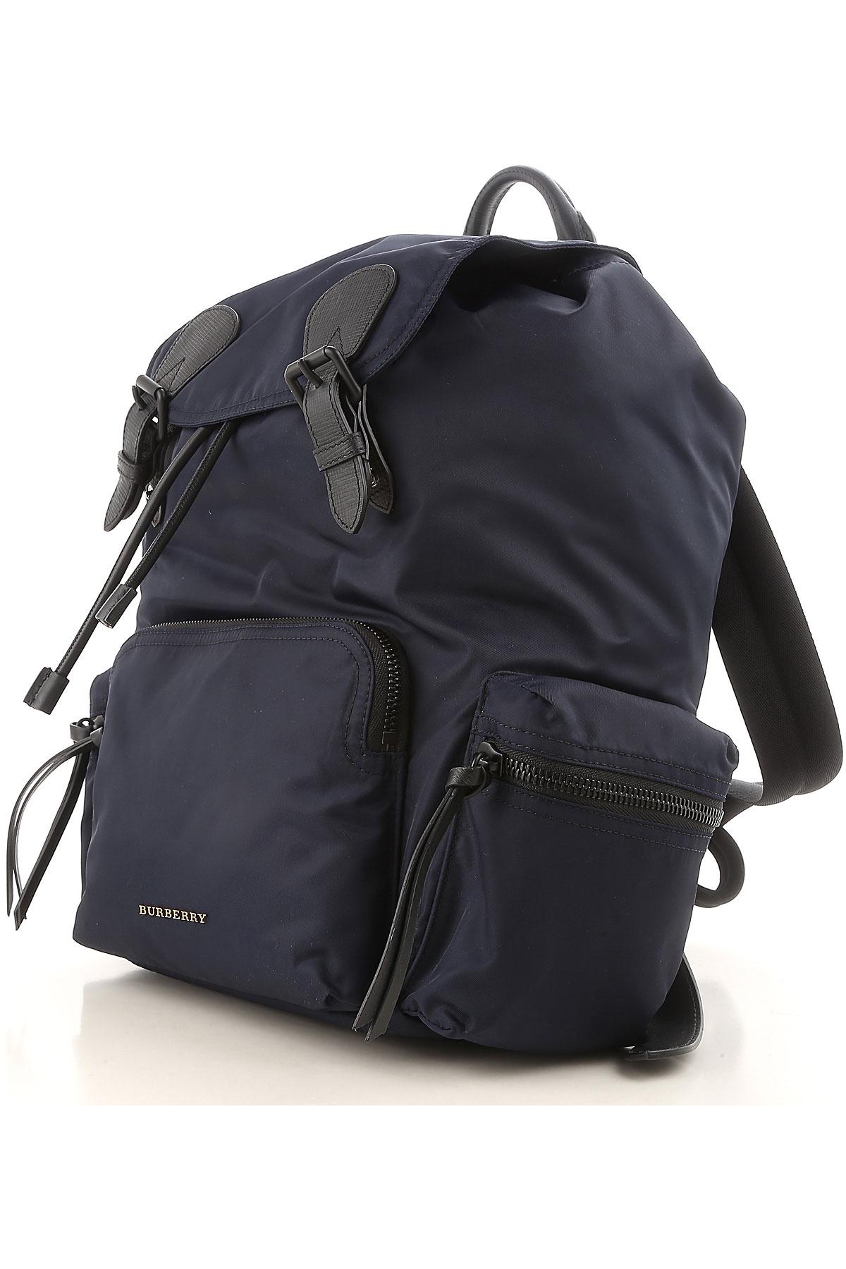 Burberry Synthetic Backpack For Men On Sale In Outlet in Blue for Men