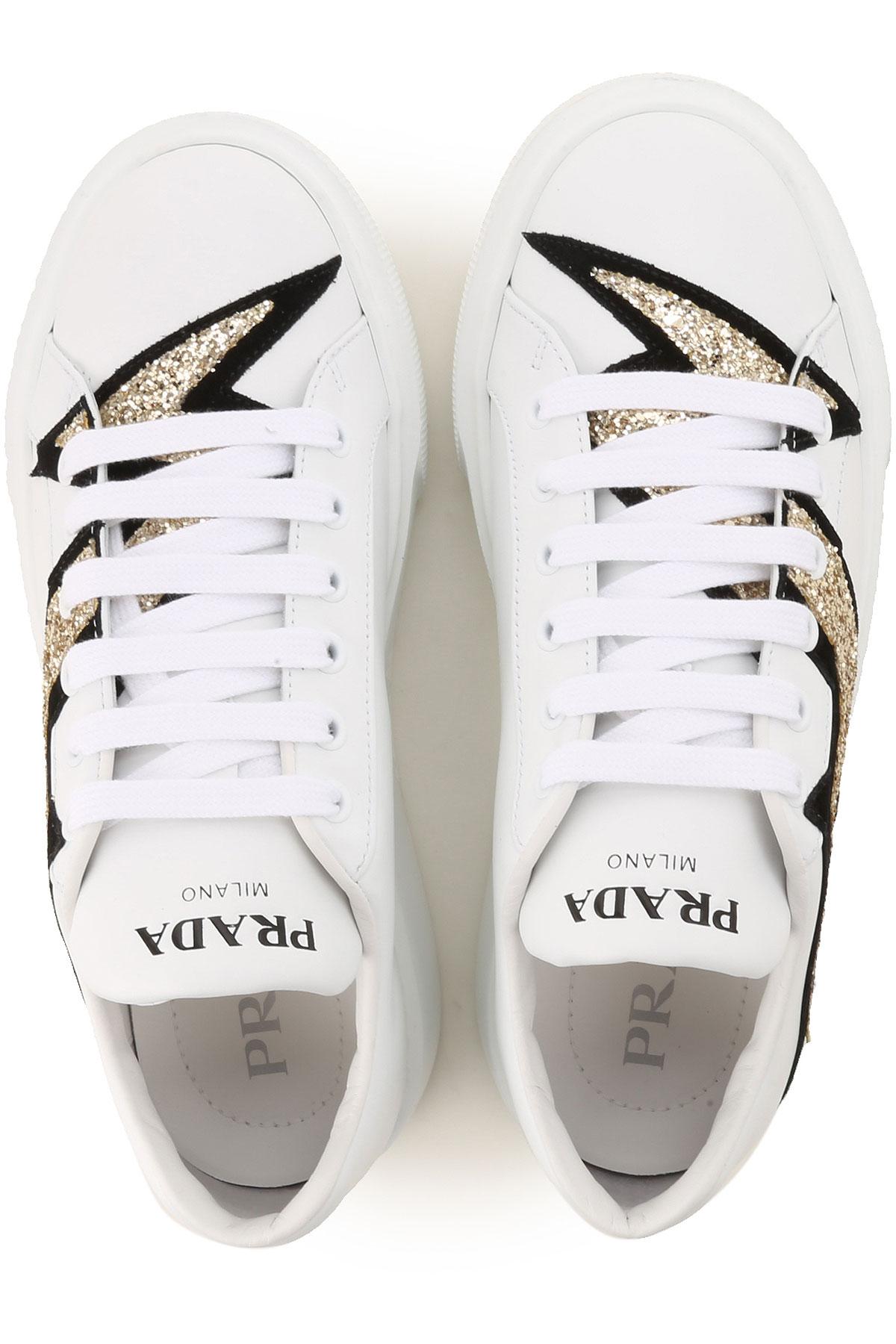 prada trainers womens white