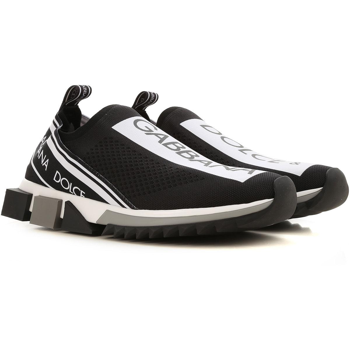 Dolce & Gabbana Rubber Black And White Sorrento Slip-on Sneakers for ...