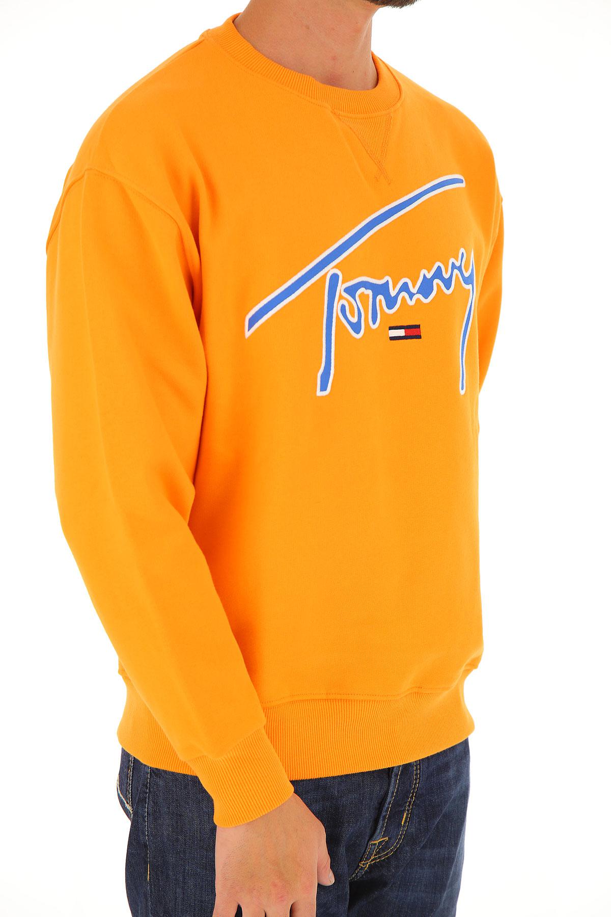 tommy jeans signature sweatshirt orange