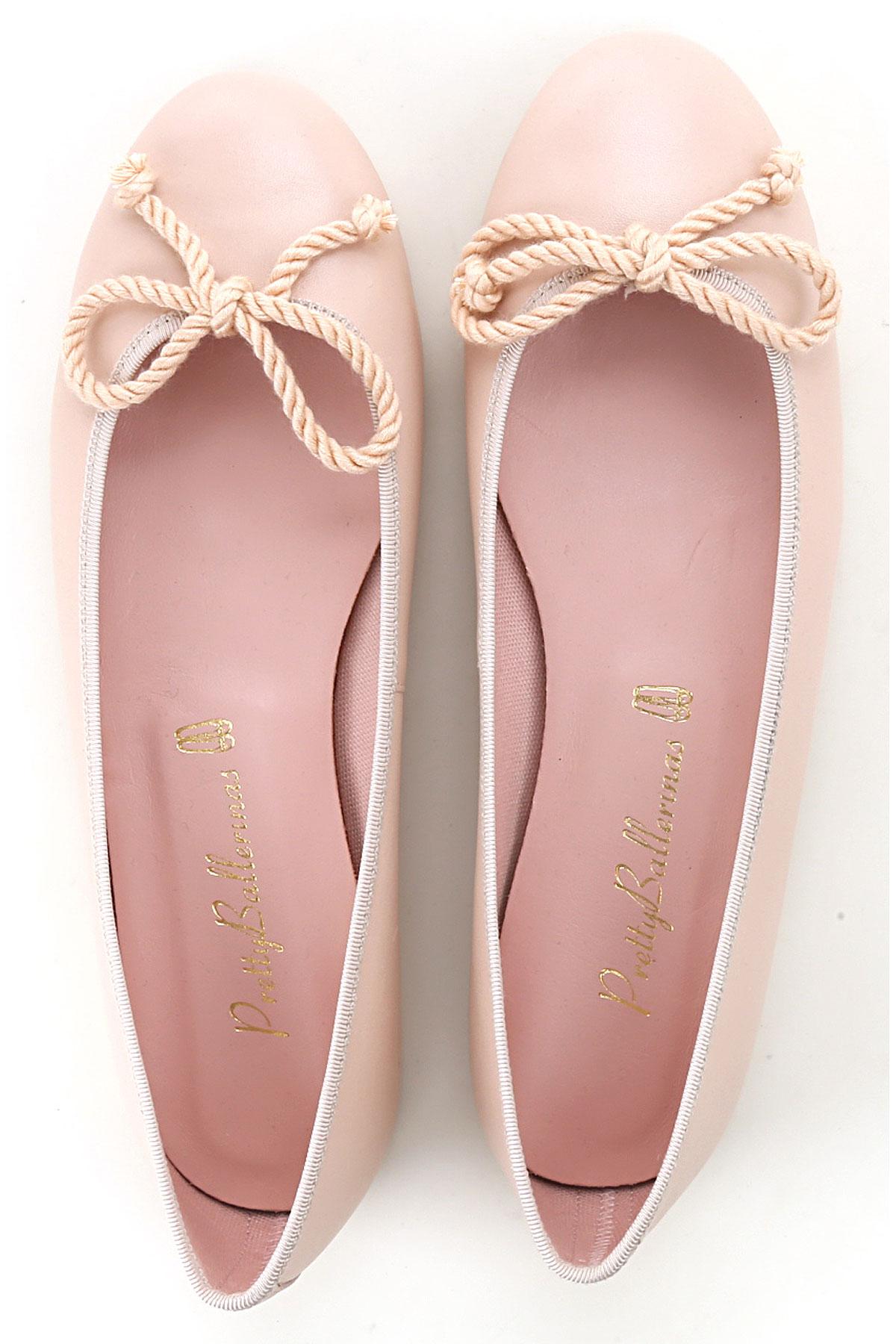 Pretty Ballerinas Leather Ballet Flats Ballerina Shoes For Women On Sale In Powder Pink Pink