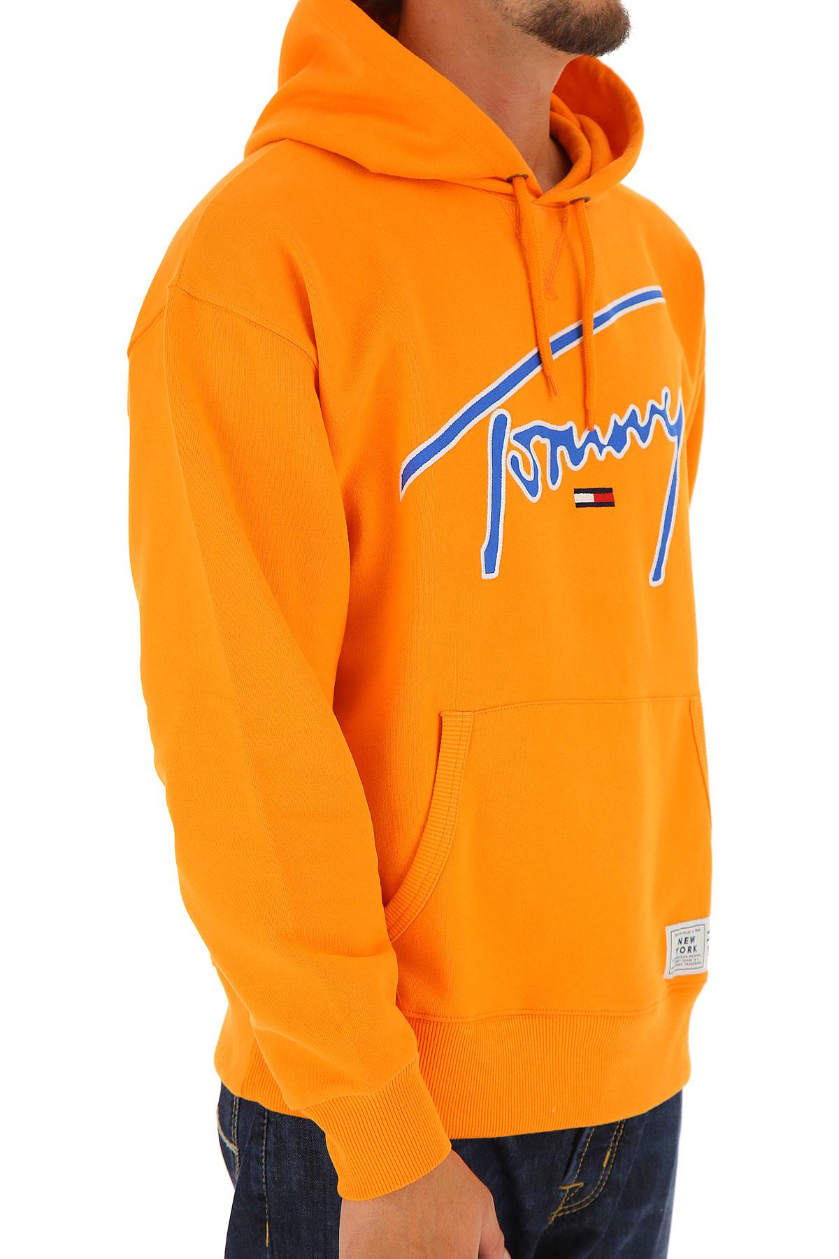 tommy jeans hoodie orange
