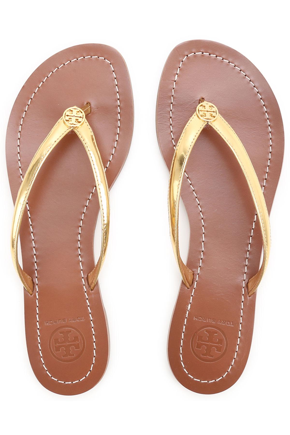 Tory Burch Sandals For Women On Sale In Outlet in Gold (Metallic) - Lyst