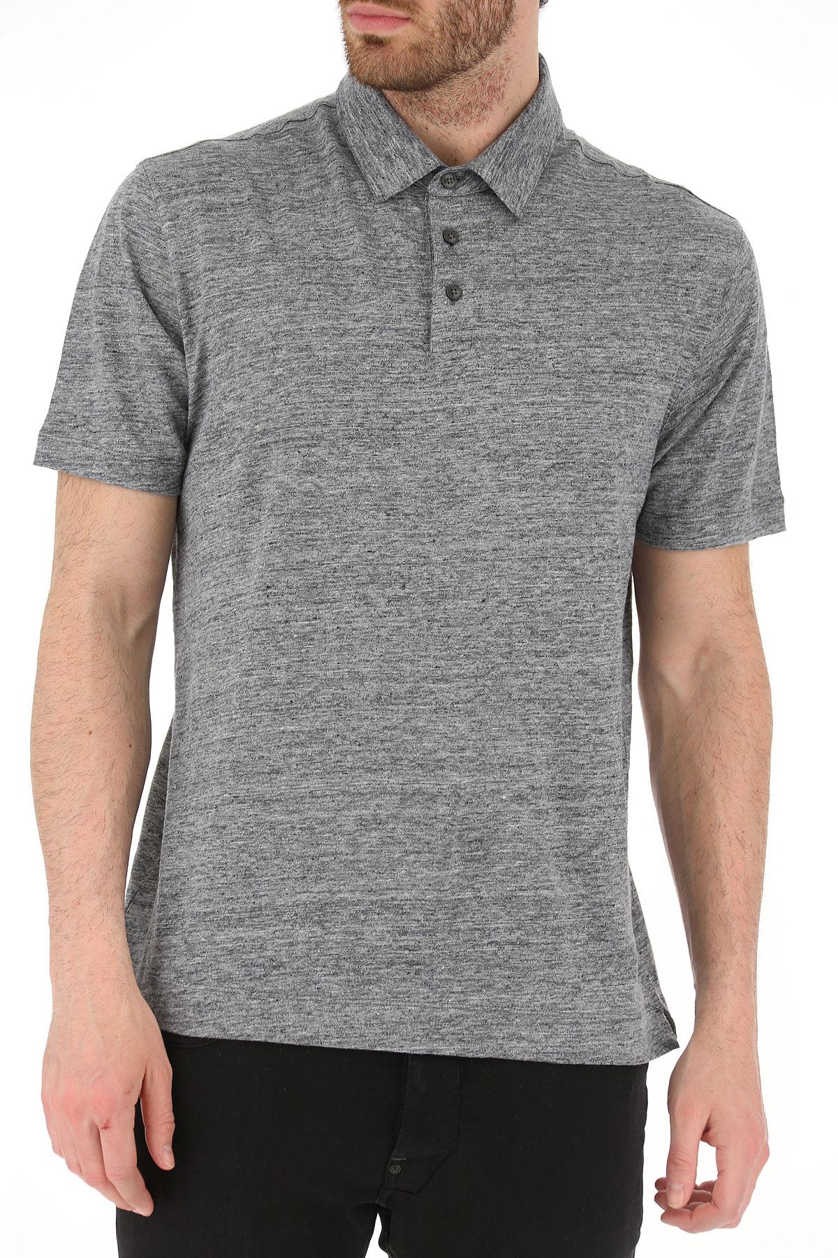 Ermenegildo Zegna Linen Polo Shirt For Men On Sale In Outlet in Grey ...