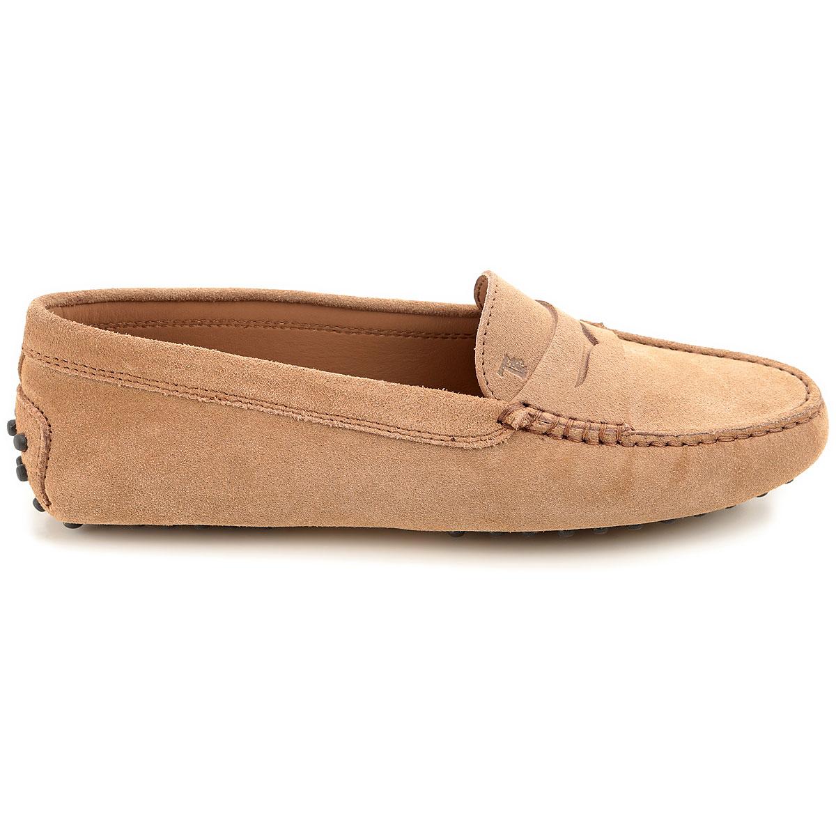 Tod's Leather Loafers For Women On Sale in Sand (Natural) - Lyst