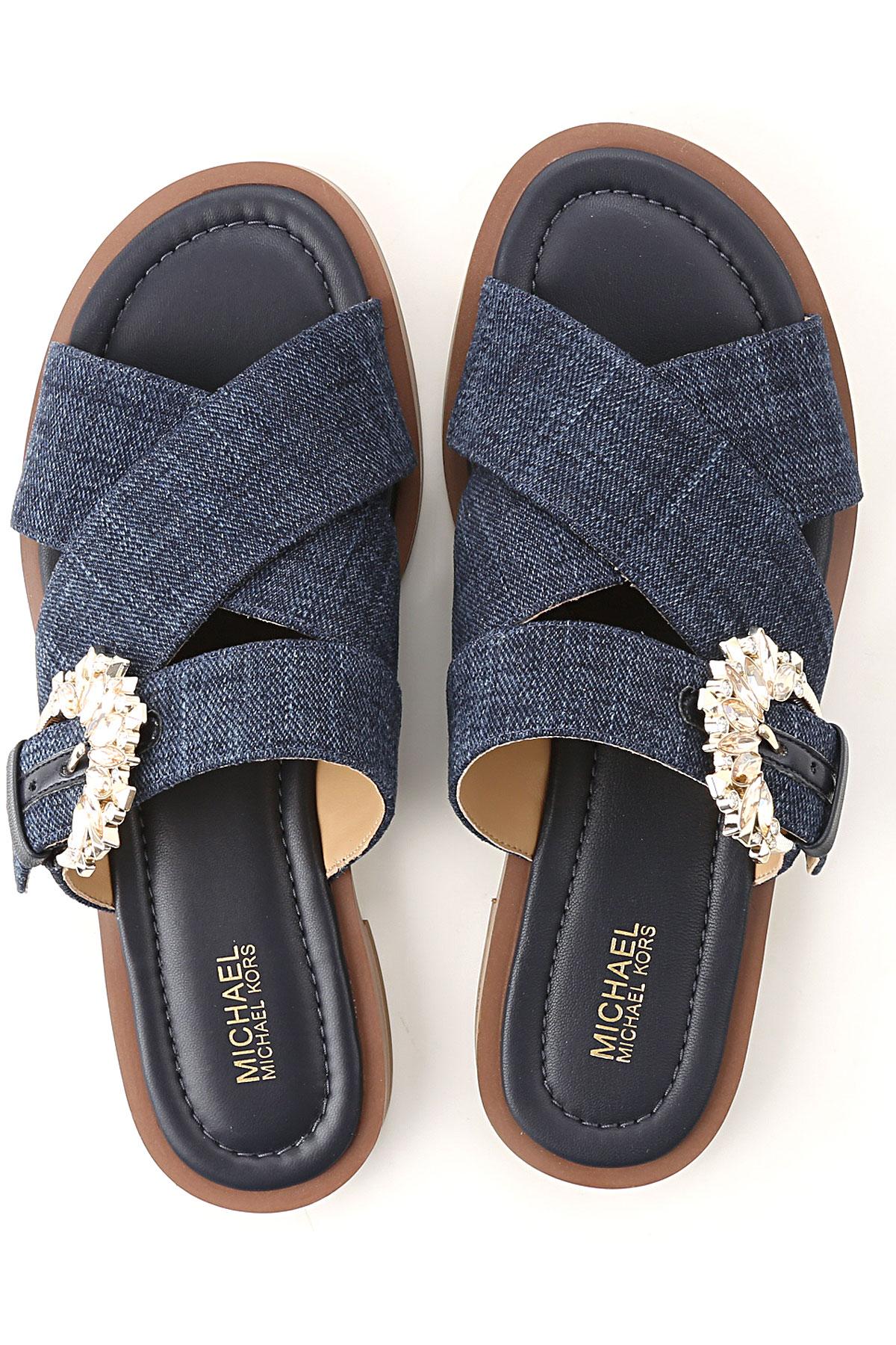michael kors denim sandals