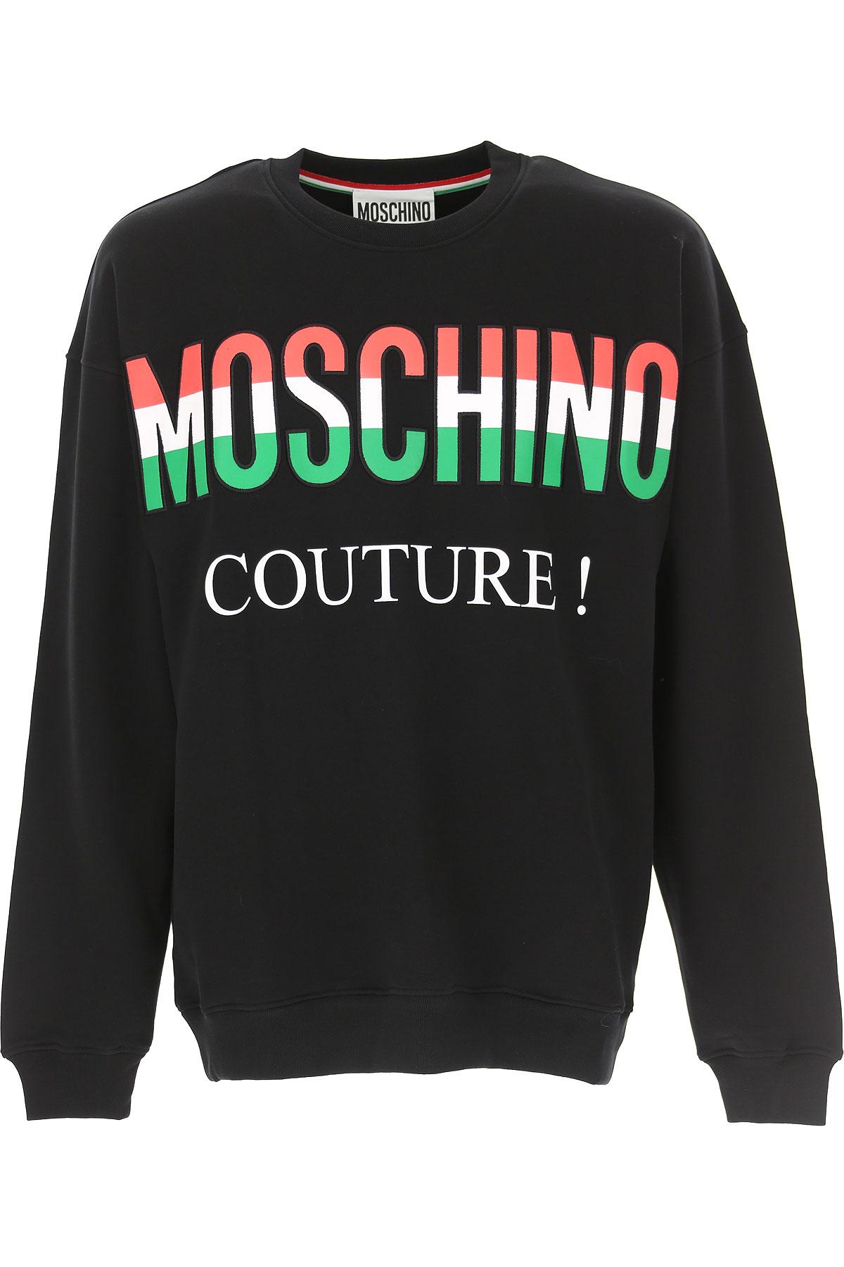 Moschino Cotton Couture Sweatshirt in Black for Men - Lyst
