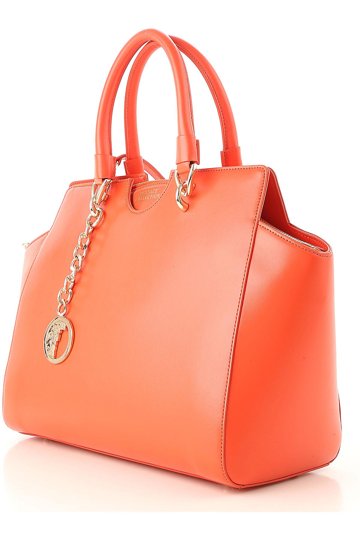 Versace Tote Bag On Sale in Orange - Lyst