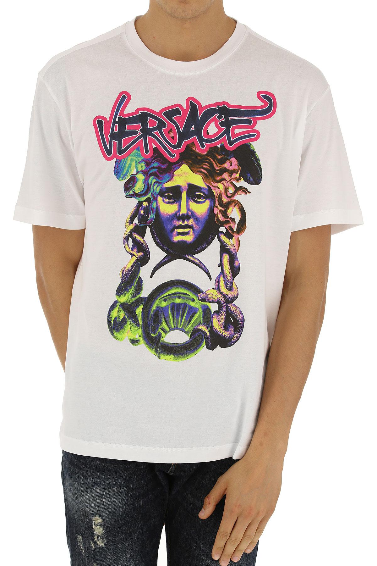 Versace T-shirt For Men On Sale In Outlet in White for Men - Lyst
