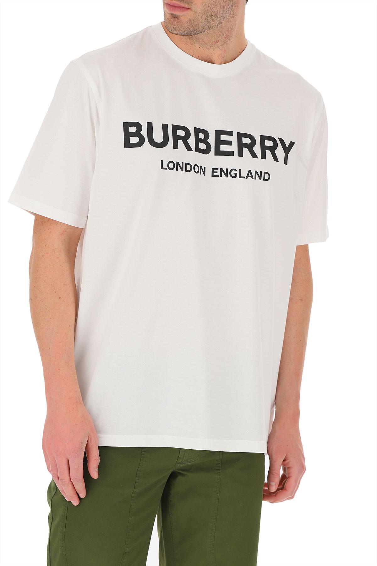 Burberry Cotton T-shirt For Men in White for Men - Lyst