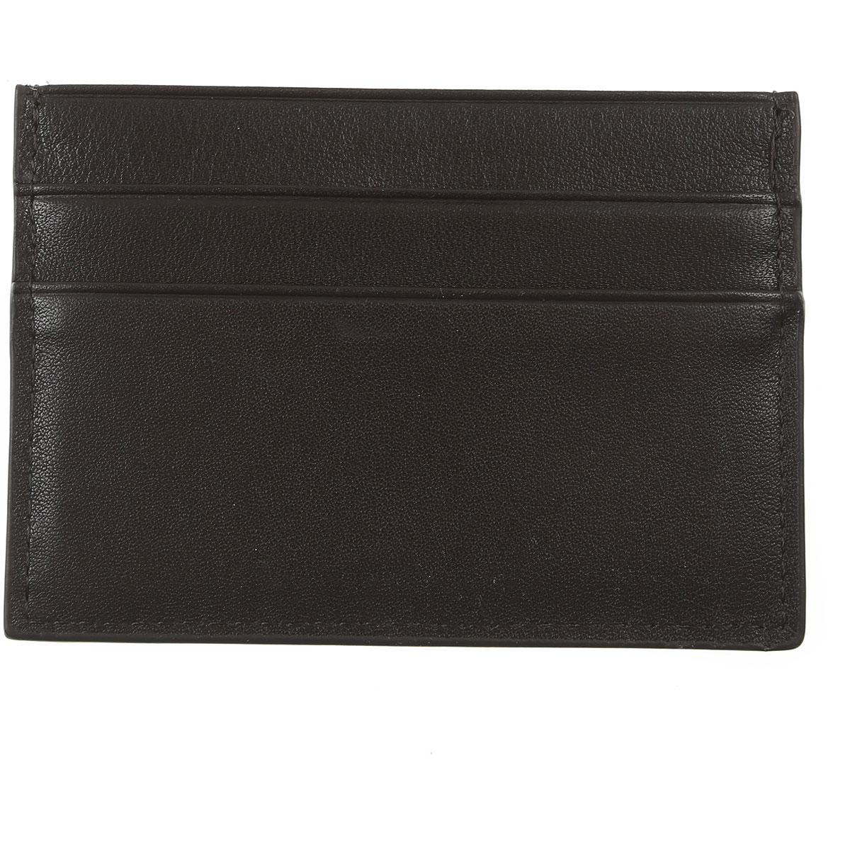 Versace Jeans Couture Leather Card Holder For Men In Black For Men Lyst